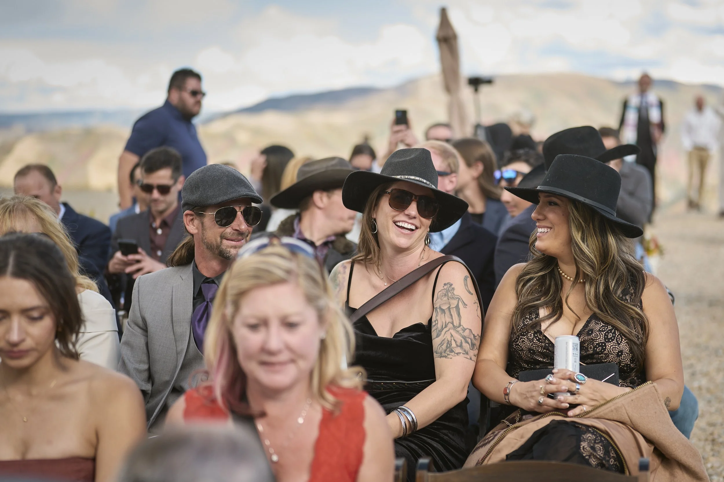 Wedding guests at Sundance's Mandan Summit