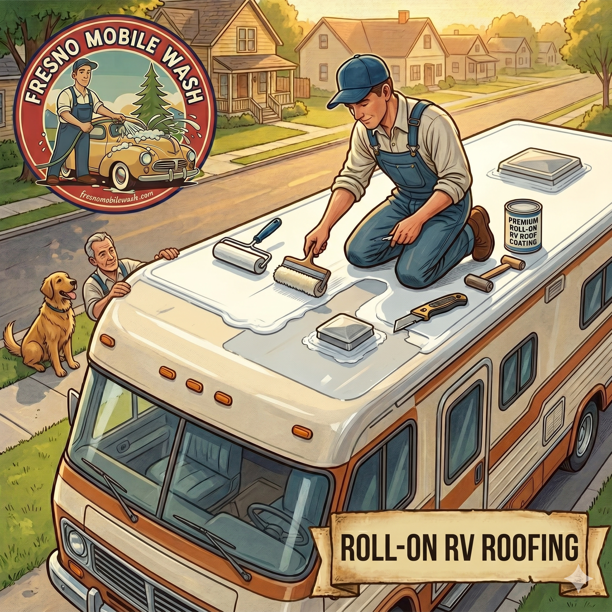 Roll On Roof Restoration