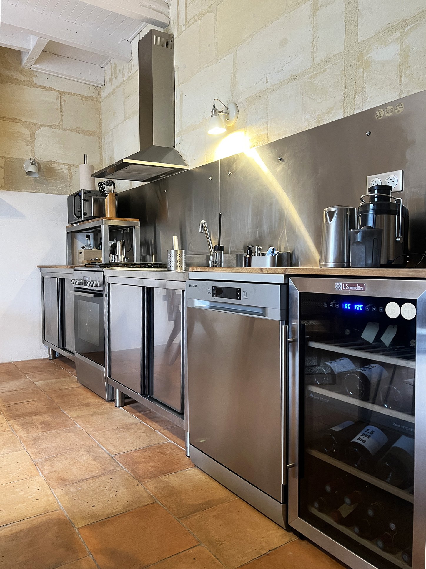La Cuisine du Gite avec coin salon