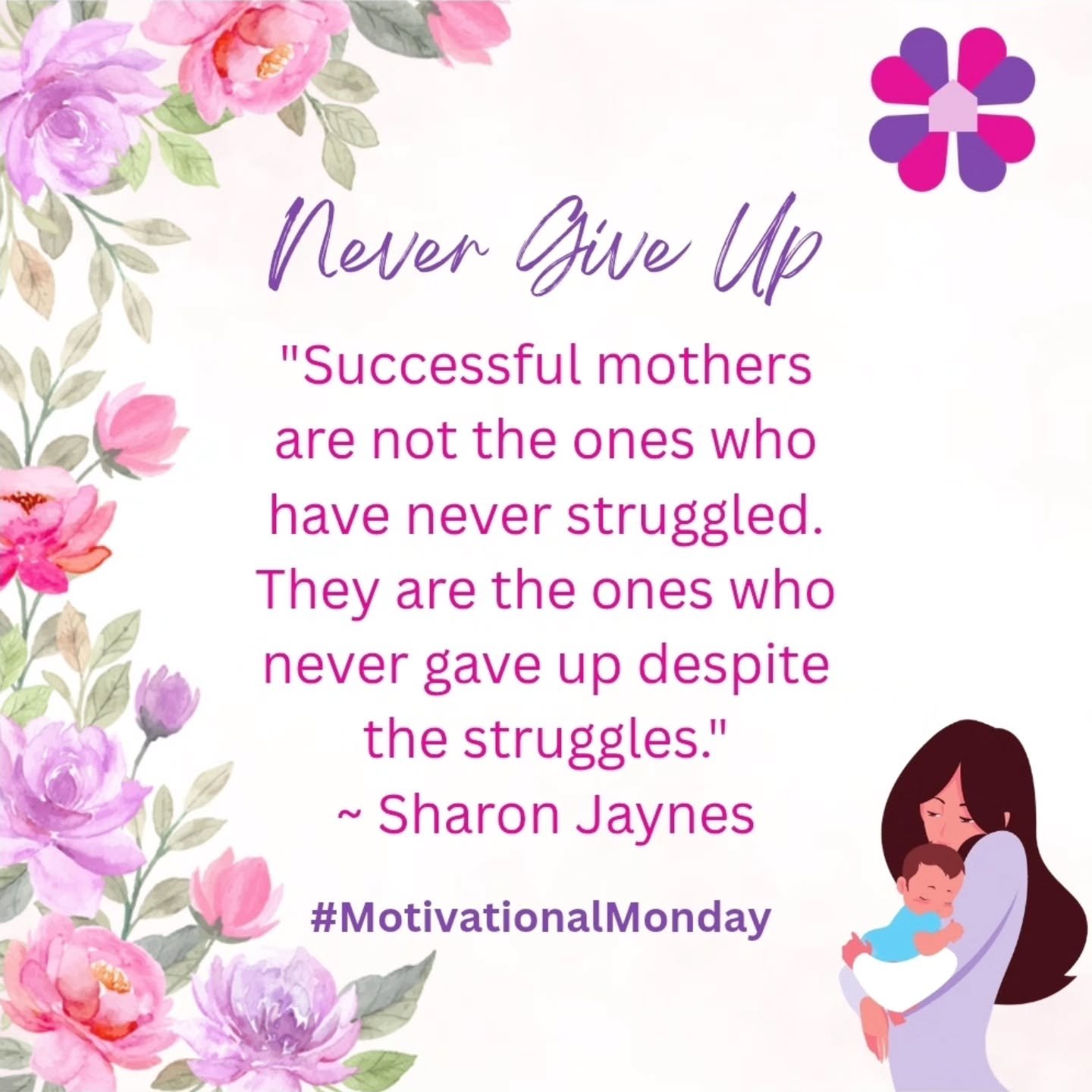 Happy Monday, Mamas 💕
Being a mom is one of the most beautiful callings — but let’s be real, it’s also one of the hardest.
On those tough days when you're running on empty, here’s a gentle reminder:
✨ You are doing better t