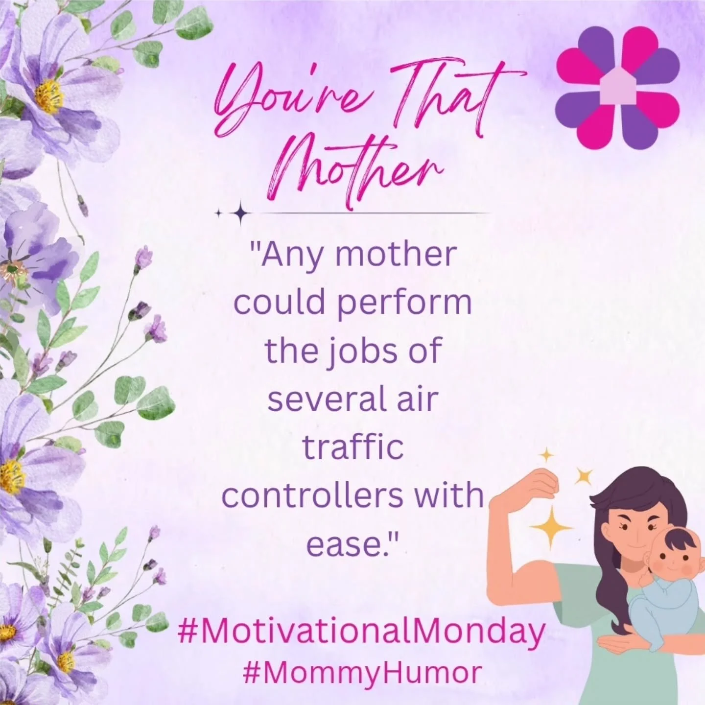 Happy Monday! Life without humor would be pretty dull, wouldn’t it? The same goes for motherhood, so...
✨✈️ To All the Moms Who Could Run Air Traffic Control in Their Sleep ✈️✨
You juggle diaper changes, school drop-offs, work deadlines, groce