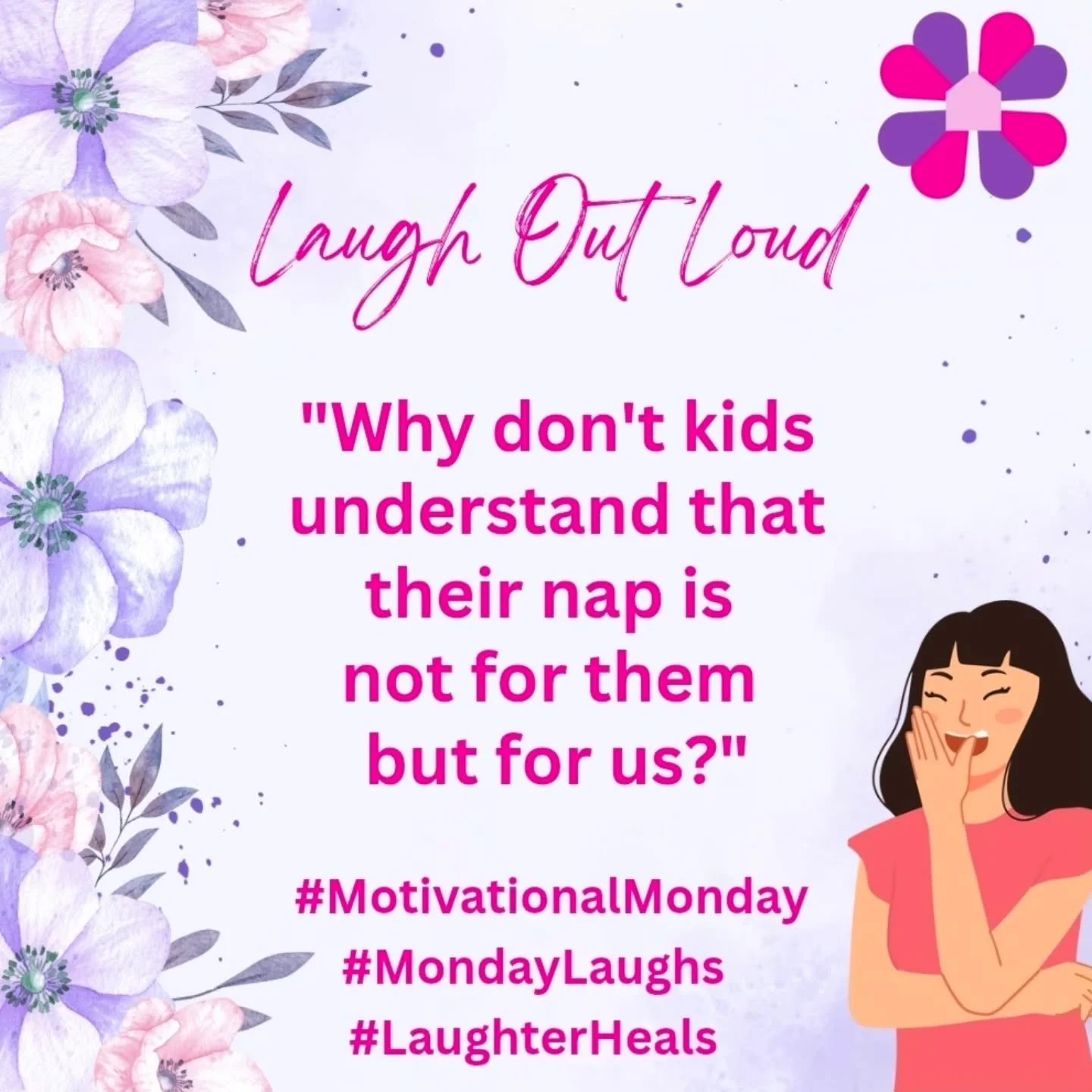 Happy Monday Mamas! 💕
They say laughter is the best medicine &mdash; and it&rsquo;s true! A good laugh relieves stress, boosts your mood, strengthens your immune system, and helps you feel lighter inside and out.
So this week, find your giggle, shar