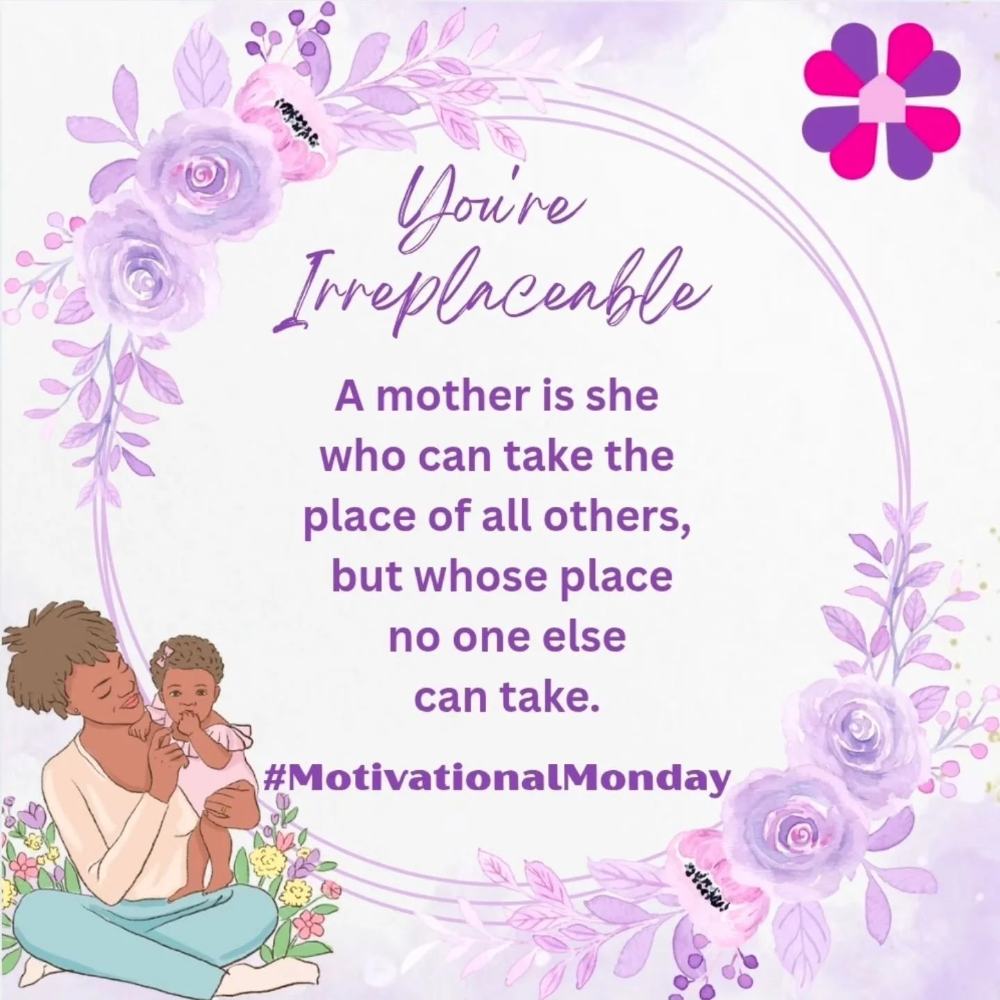 Happy Monday, Mamas! 💕

&quot;A mother is she who can take the place of all others, but whose place no one else can take.&quot;

No matter your circumstances, your love, your presence, and your effort matter more than you know. The very fact that yo
