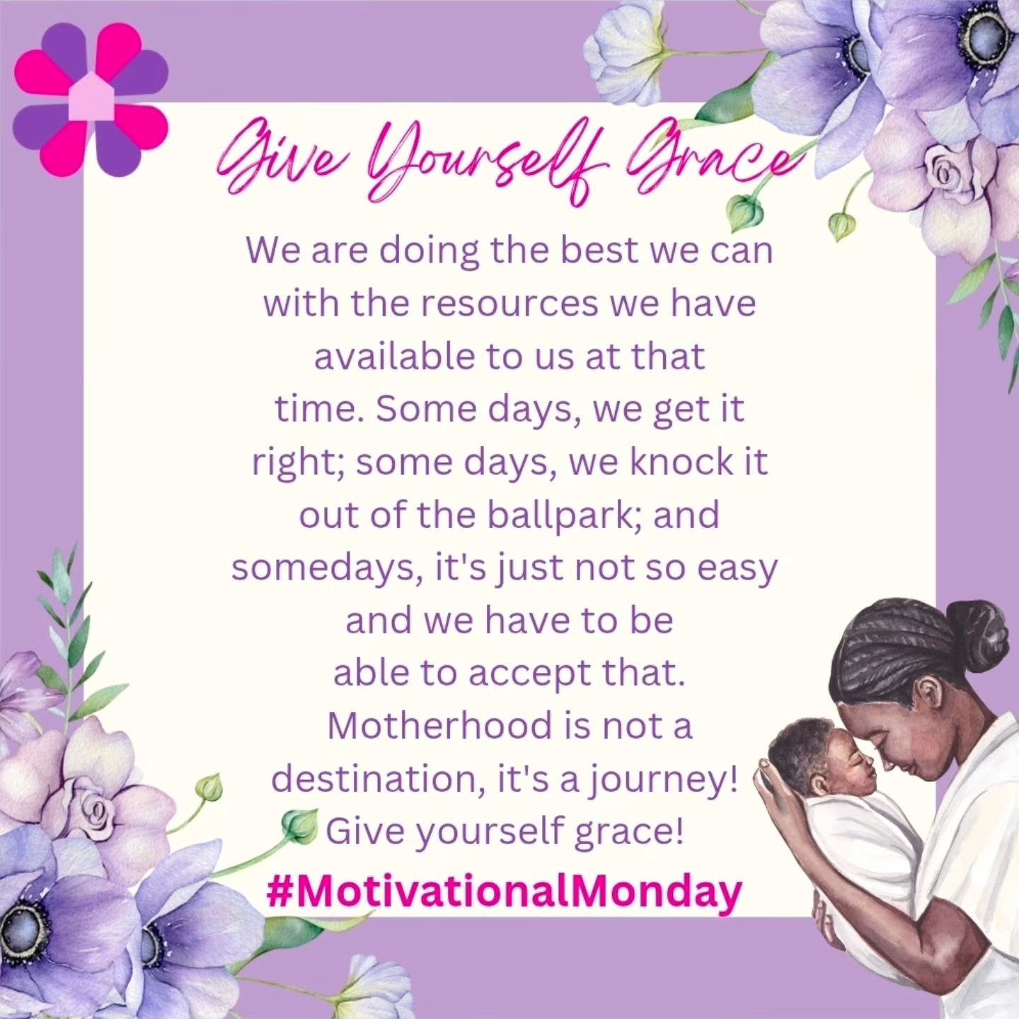 Happy Monday Mamas! 🌸
We are all doing the best we can with the resources, strength, and energy we have in each moment. Some days we get it right, some days we knock it out of the ballpark, and some days&hellip; it&rsquo;s just not so easy. And that