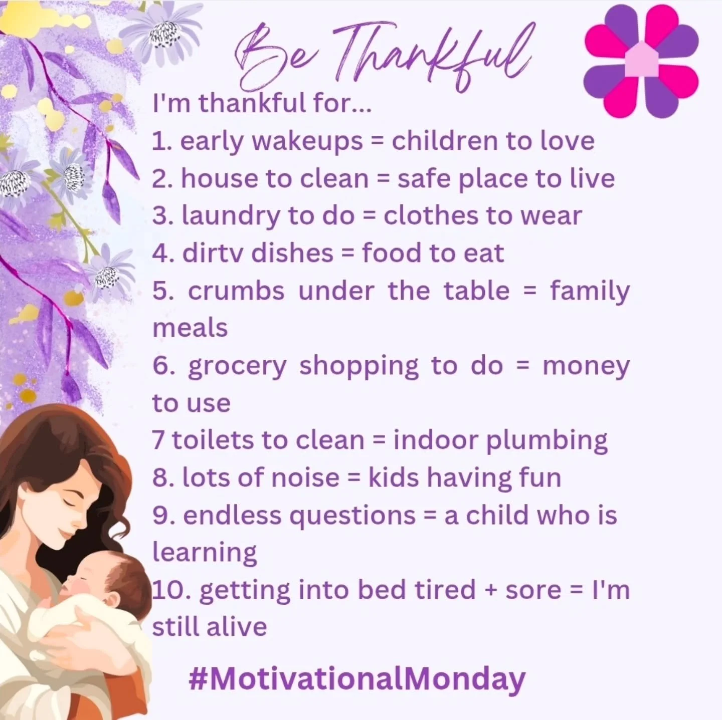 Happy Monday Mamas 🍁✨
As we step into Thanksgiving week, let this be your gentle reminder to slow down, breathe deep, and stay grateful for all things mom-related &mdash; even the parts that feel messy, overwhelming, or unnoticed.

This week, pause 