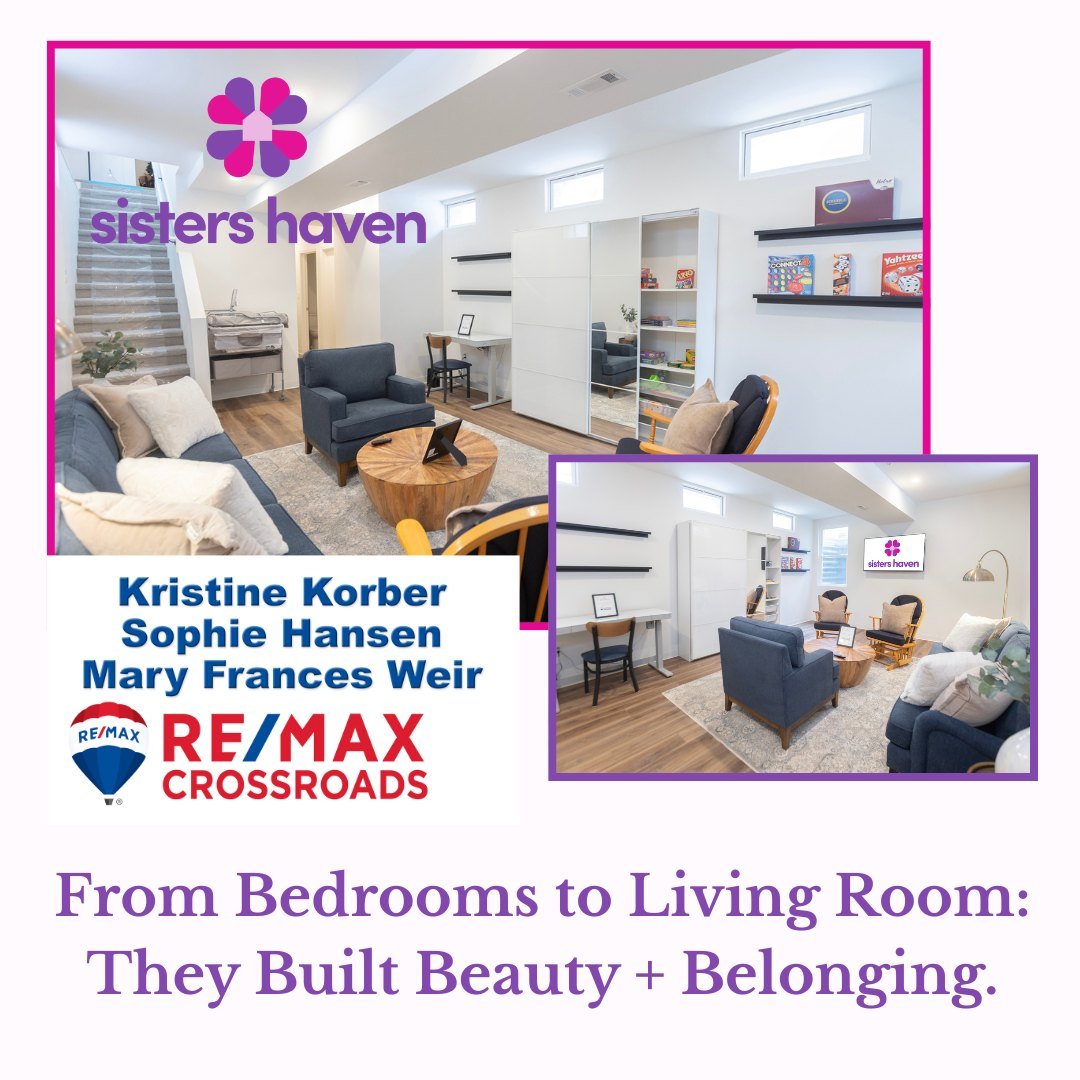 These two Dream Teams from REMAX CROSSROADS showed what compassion in action looks like. They gave countless hours, thoughtful design, and heartfelt care to create two stunning bedrooms AND a warm, inviting downstairs living room.

Their work ensures