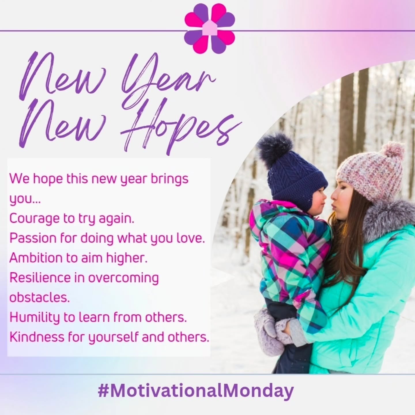✨ Happy Monday Mamas, on your journey in this new year, we hope it brings you&hellip;
&bull; Courage to try again
&bull; Passion to do what you love
&bull; Ambition to dream bigger
&bull; Resilience to rise through every obstacle
&bull; Humility to k
