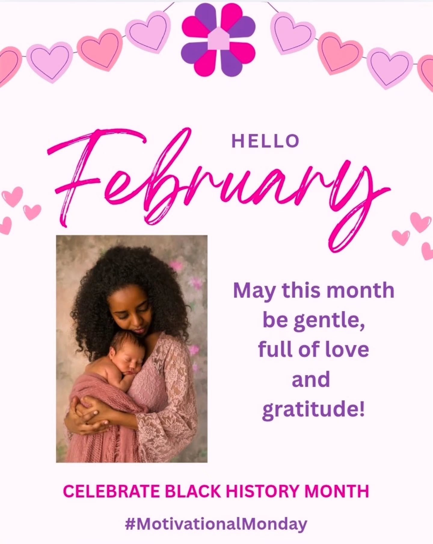 Happy Monday Mamas 💕 
As we step into February, let it be gentle.
A month of deep breaths, small joys, and quiet gratitude.
You don&rsquo;t have to rush.
You don&rsquo;t have to have it all figured out.
You are allowed to move slowly and still be mo