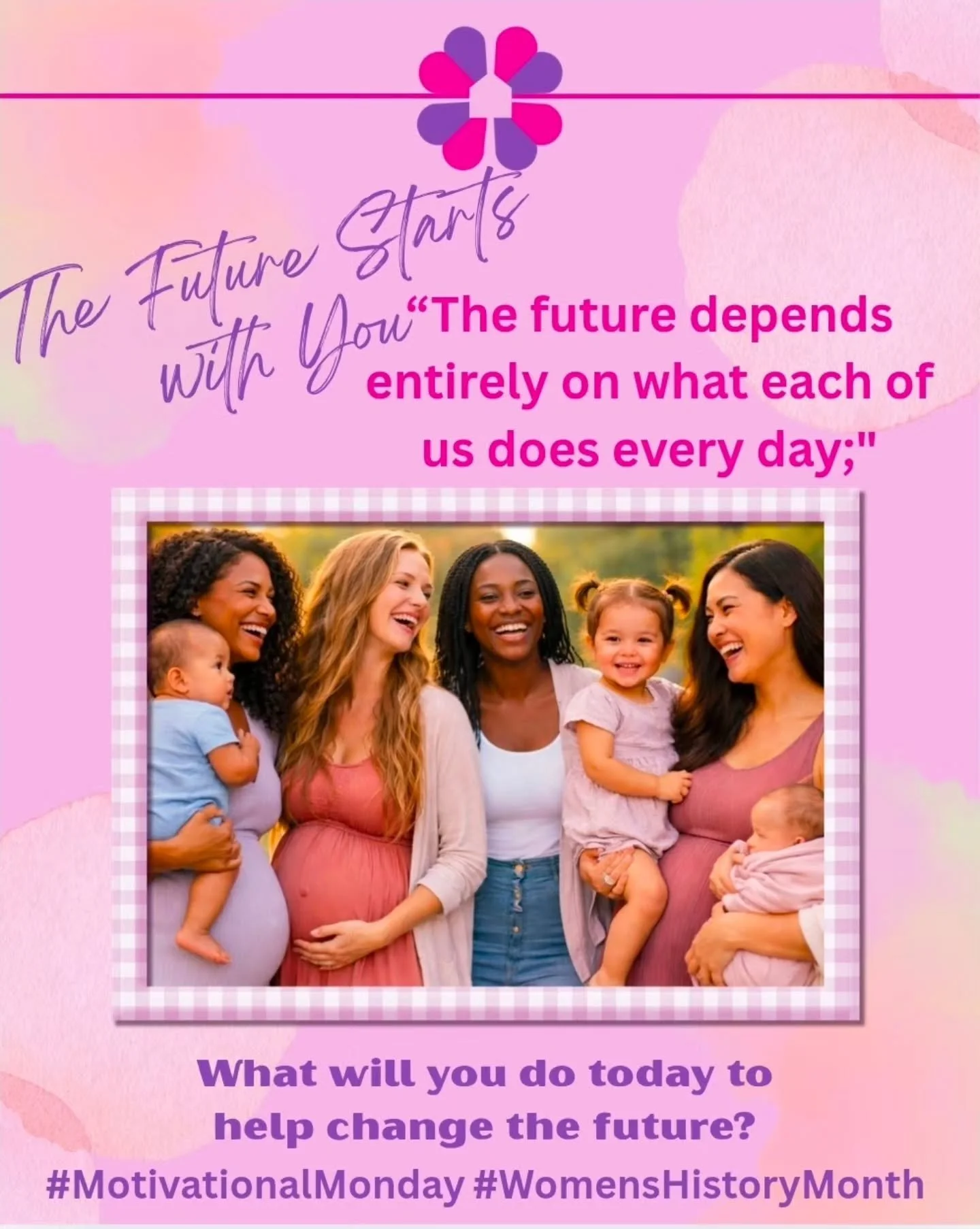 Happy Monday Mamas! 💗
This Women&rsquo;s History Month theme is
&ldquo;Leading the Change: Women Shaping a Sustainable Future.&rdquo; And Mama&hellip; that includes YOU.
Every day you are shaping the future in ways the world doesn&rsquo;t always see