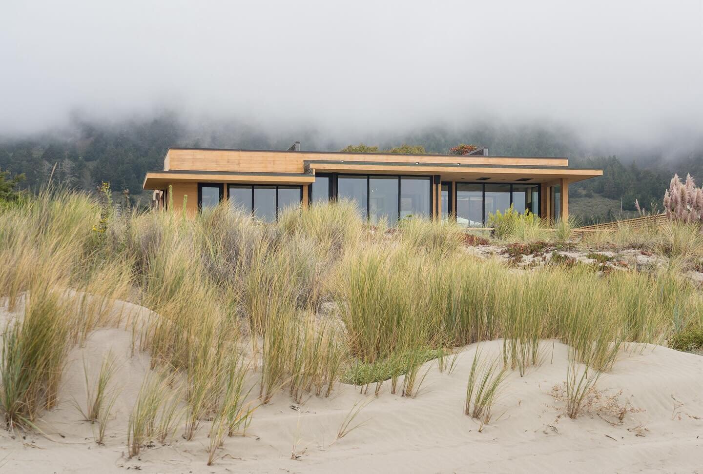 Happy Friday dear friends!! Morning fog cradles our client&rsquo;s beach house in this gorgeous shot by @adampottsphoto. 🌊💙🌟

#beachhouse #morningfog #natureisart #skornickadesignsandconstruction #susanskornicka #homesandlandscapes #naturalluxury 