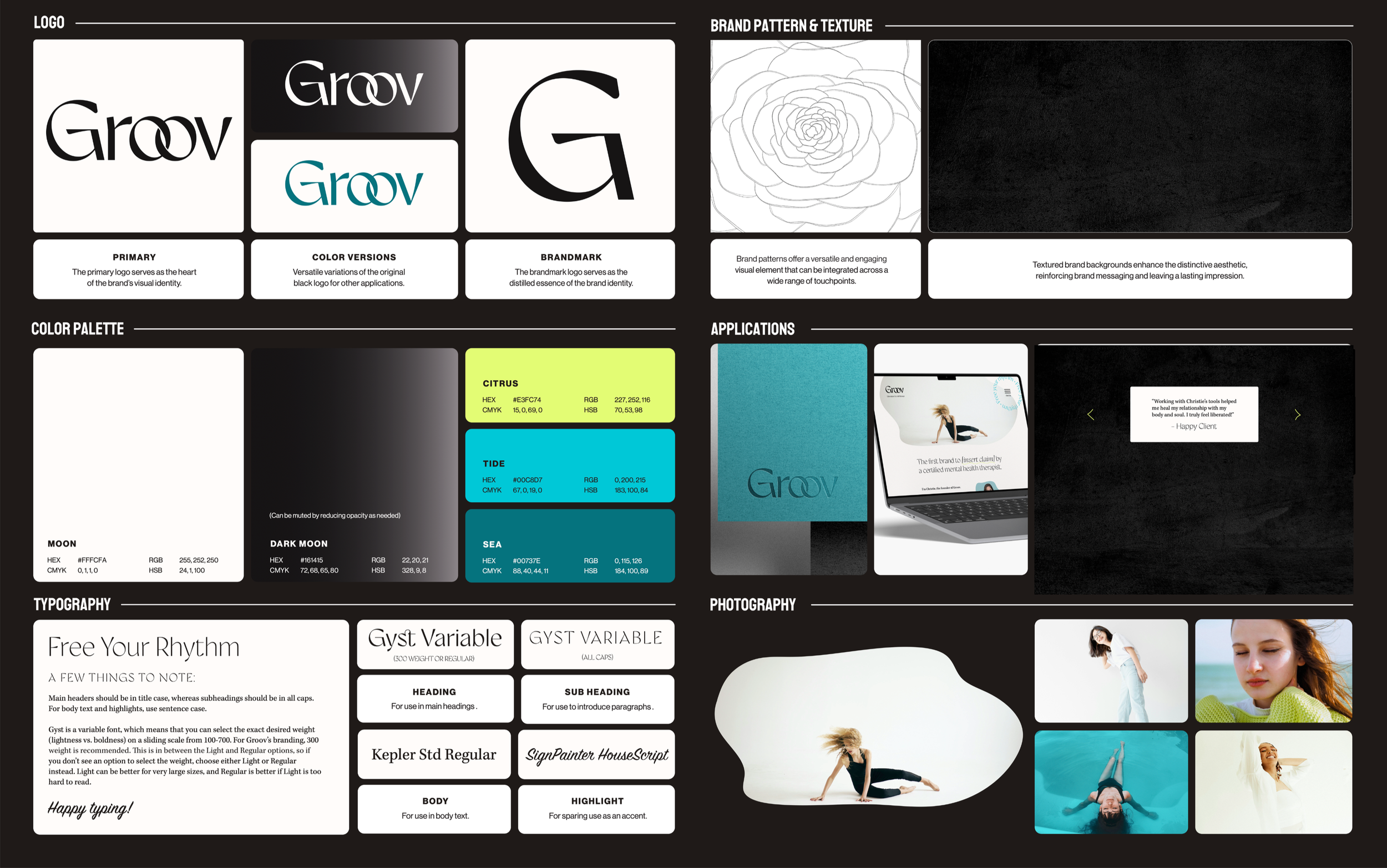 Groov brand quick guide