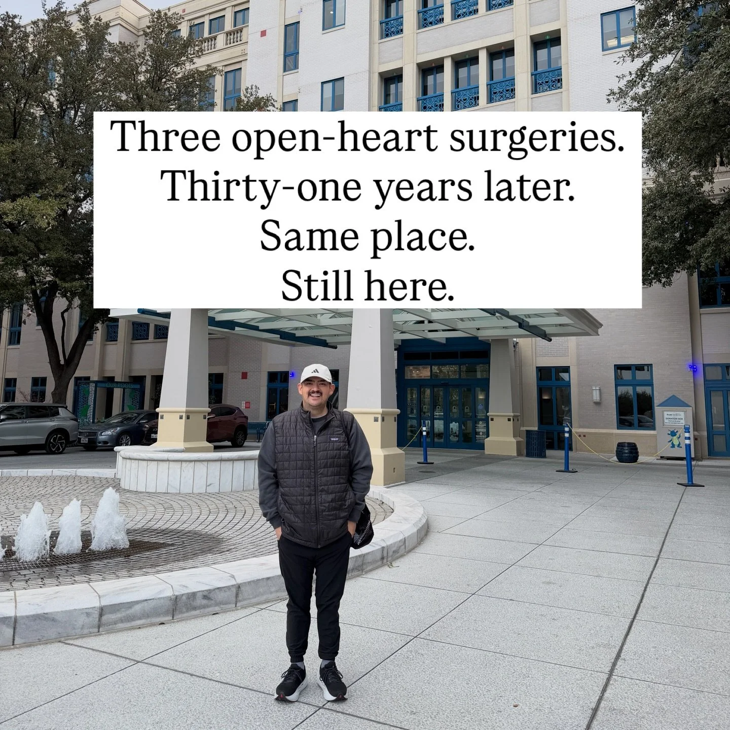 back at the hospital where my life started. 
grateful ❤️