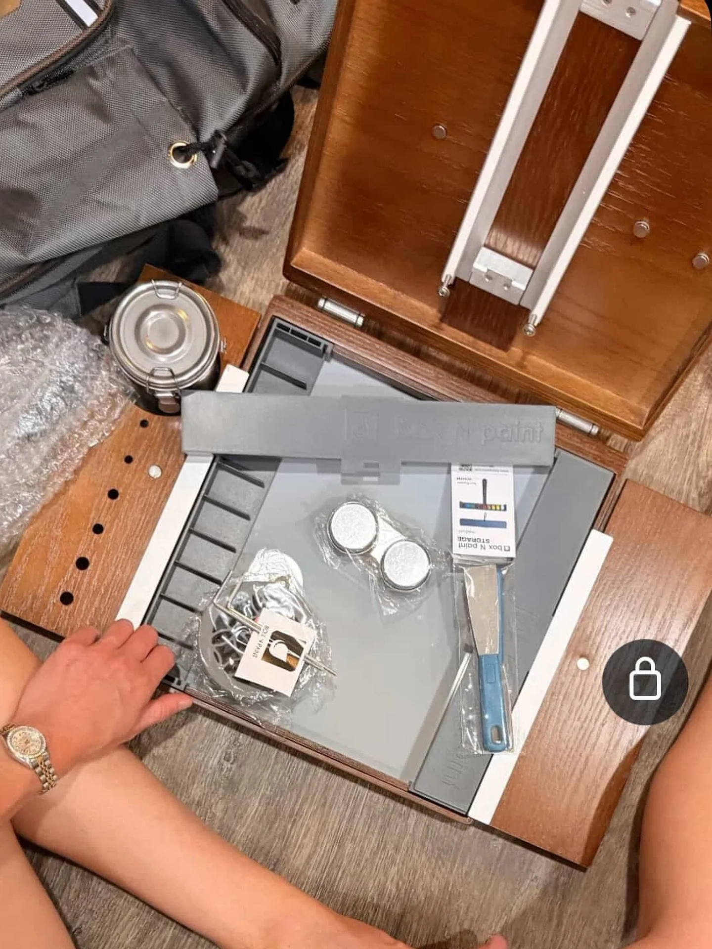 &ldquo;Dream kit unlocked. Just got my &copy;boxnpaint pochade box + backpack and I&rsquo;m OBSESSED! &hellip; seriously thought of every detail a plein air painter could need when designing this set. Total game-changers 👌&rdquo; Artist @christymost