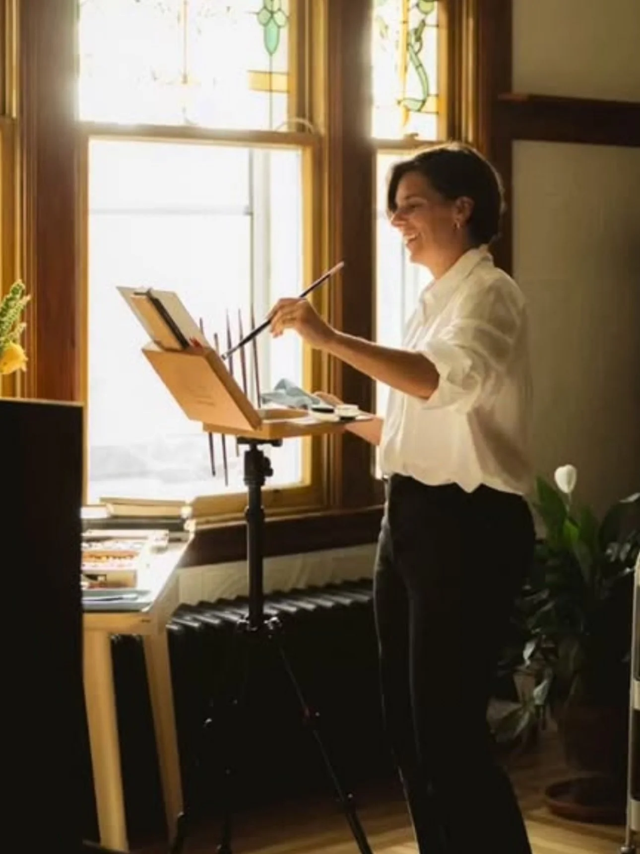 Artist @valerielegerartiste shown using #boxnpaintppchade @boxnpaint