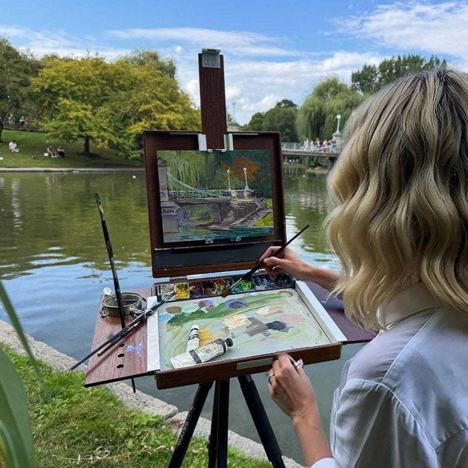 box N paint medium SYSTEM. Lightweight. Compact. Built to carry only what you need. Everything fits inside, your paints, panel, brushes, and even leftover mixes. Built to work with the modular box N paint STORAGE system, it holds two paint trays and 