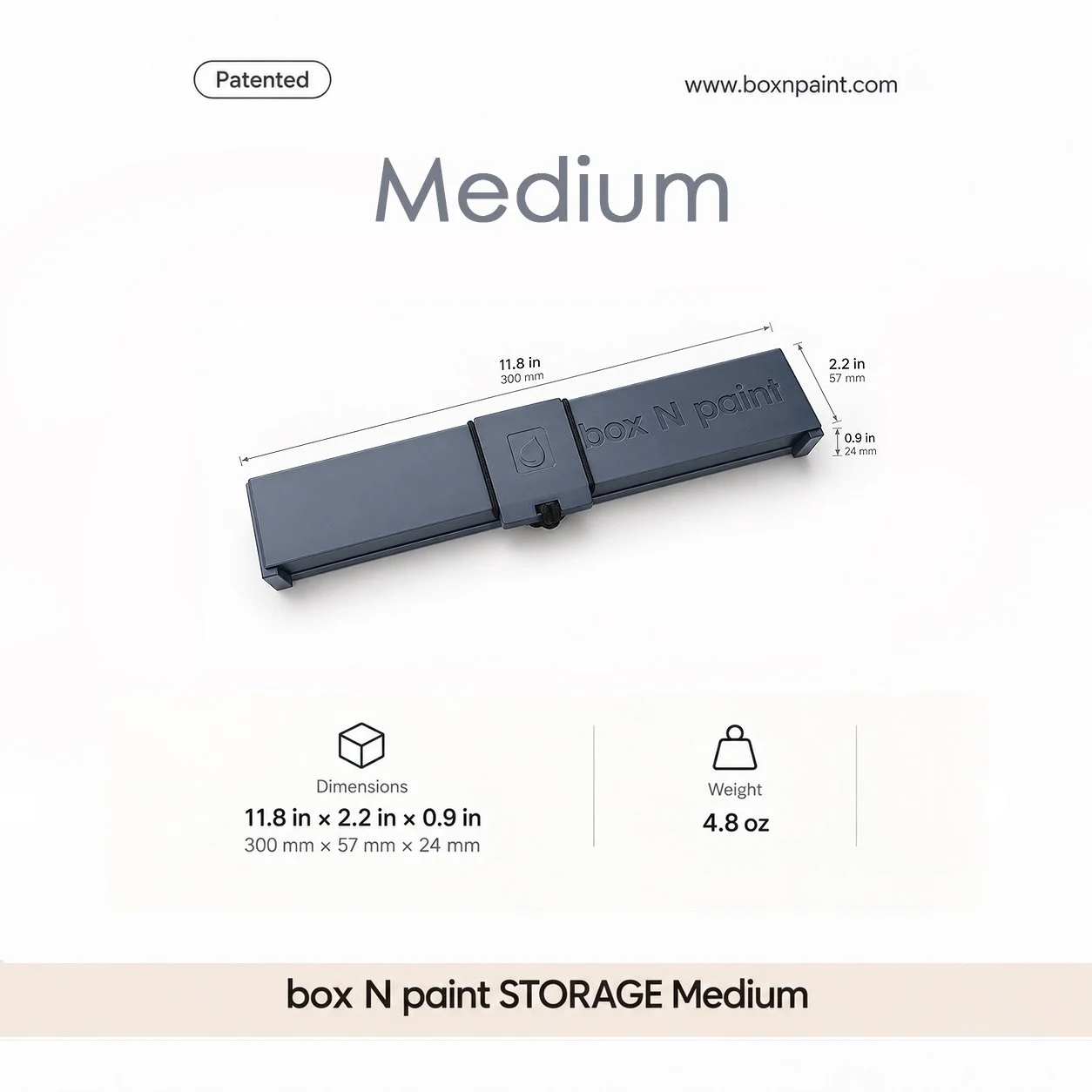 box N paint STORAGE medium  (for Oil or Acrylic)