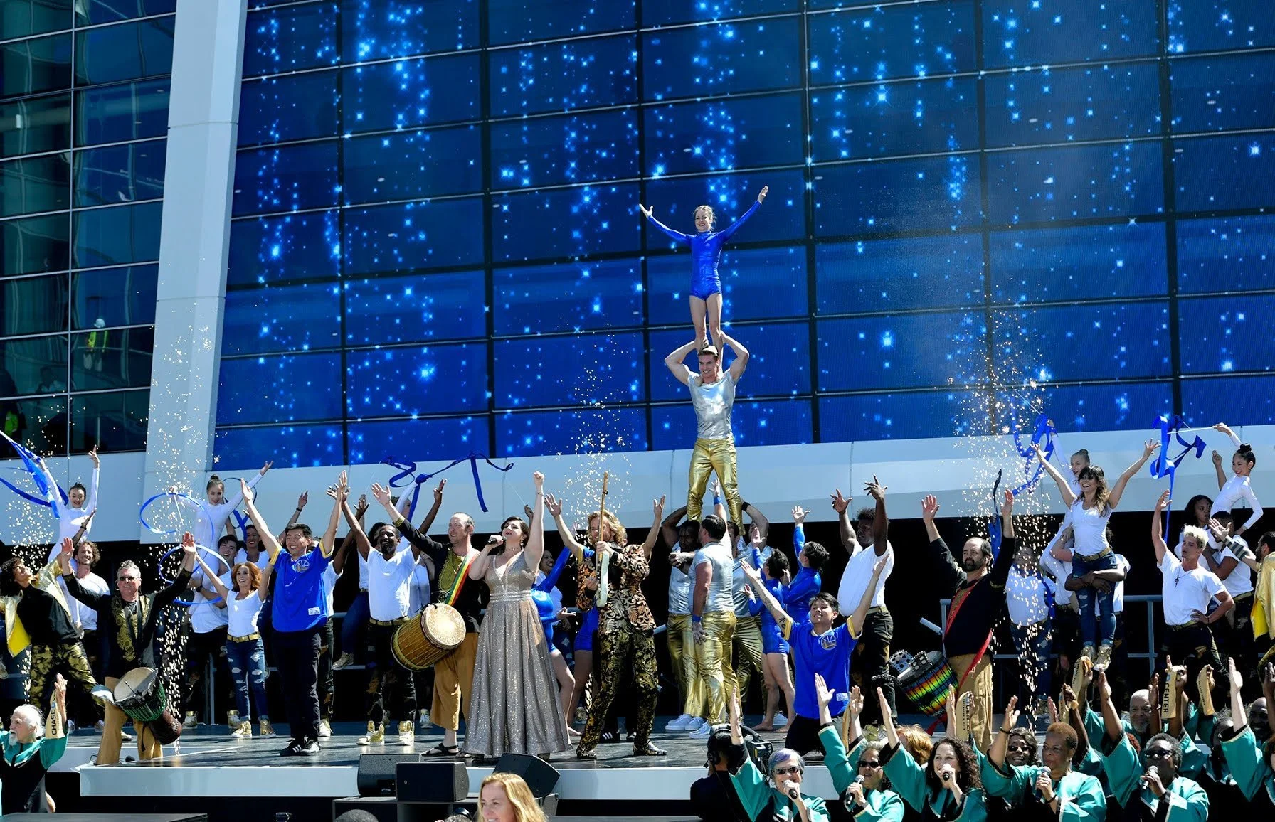 Chase Center Ribbon Cutting Ceremony performance