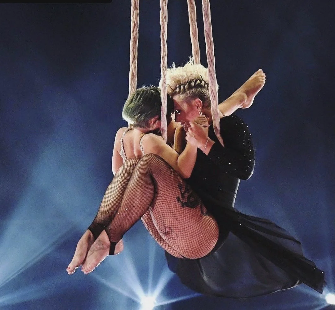 Pink performing at the BBMAs with daughter Willow
