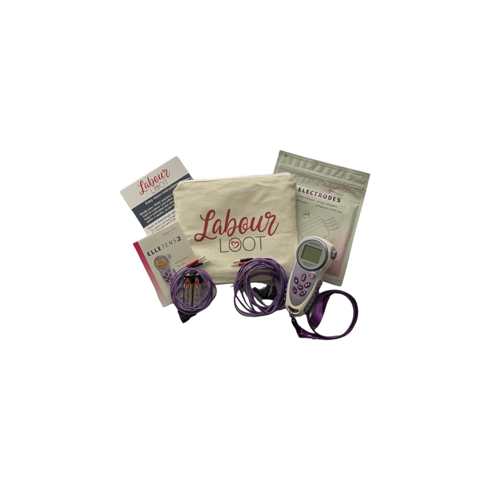TENS machine hire pack Labour Loot Birth Bundle