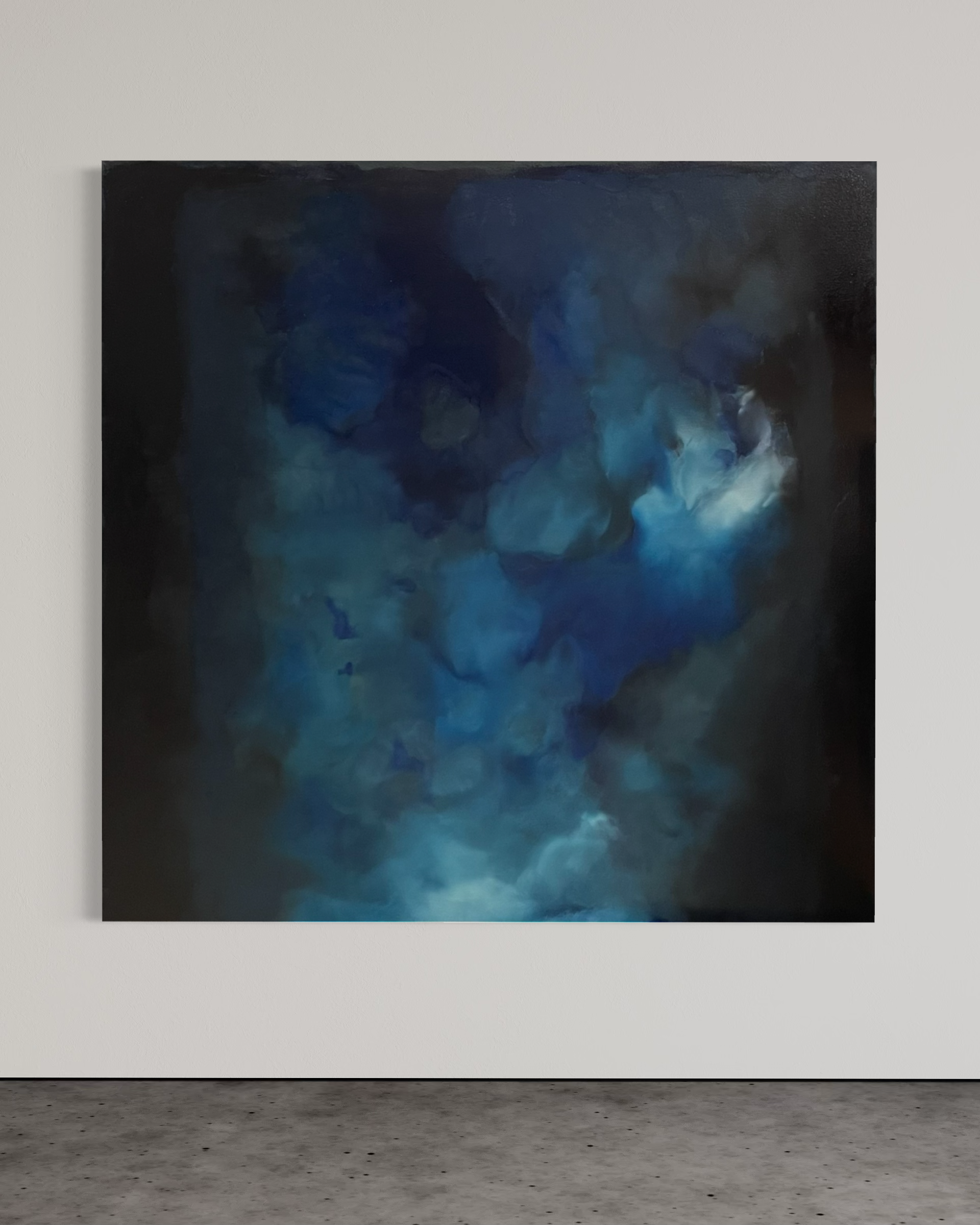 'Untitled' 60" x 60" Natural Pigment and oil on canvas 