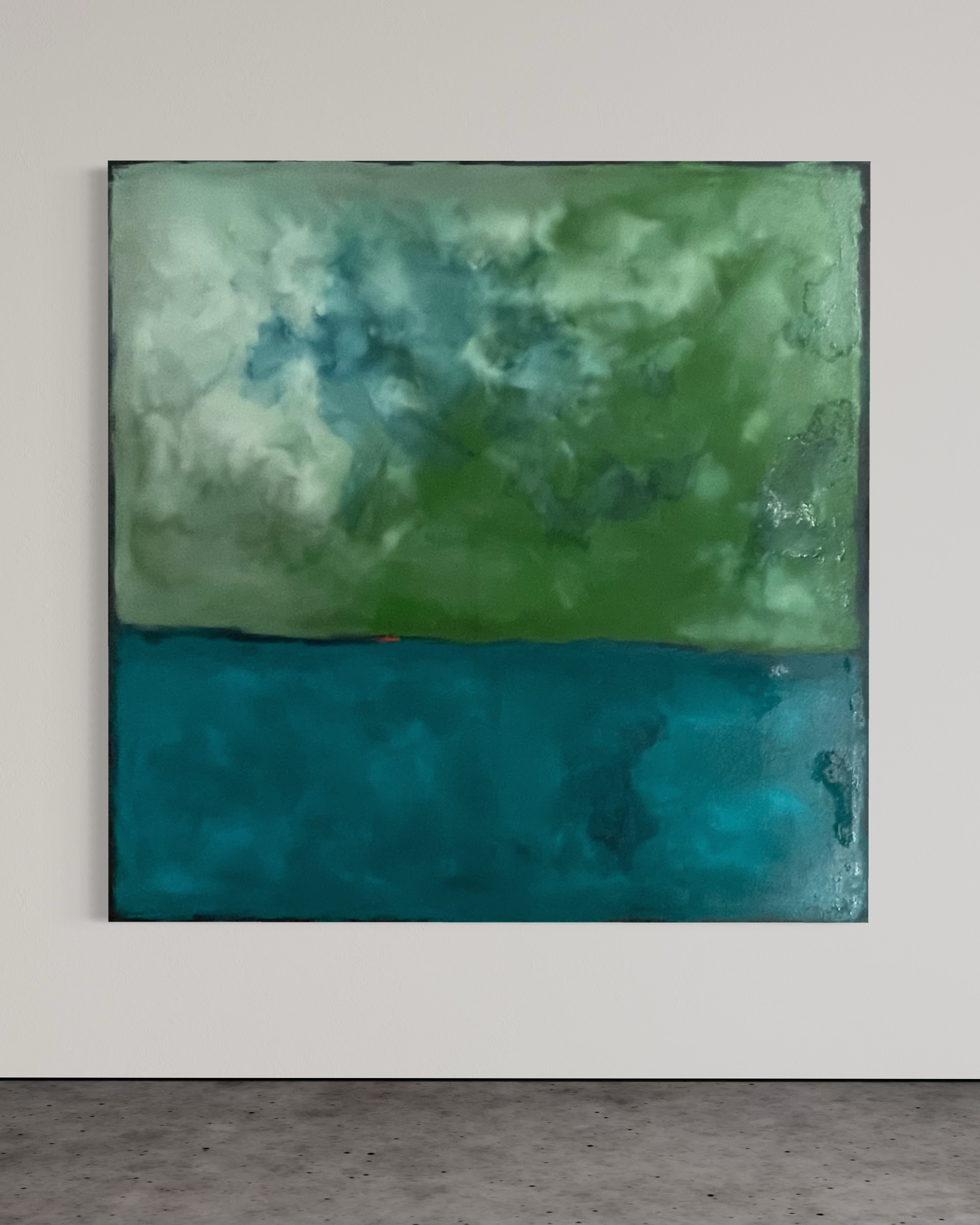 'Untitled' 60" x 60" Natural Pigment and oil on canvas 