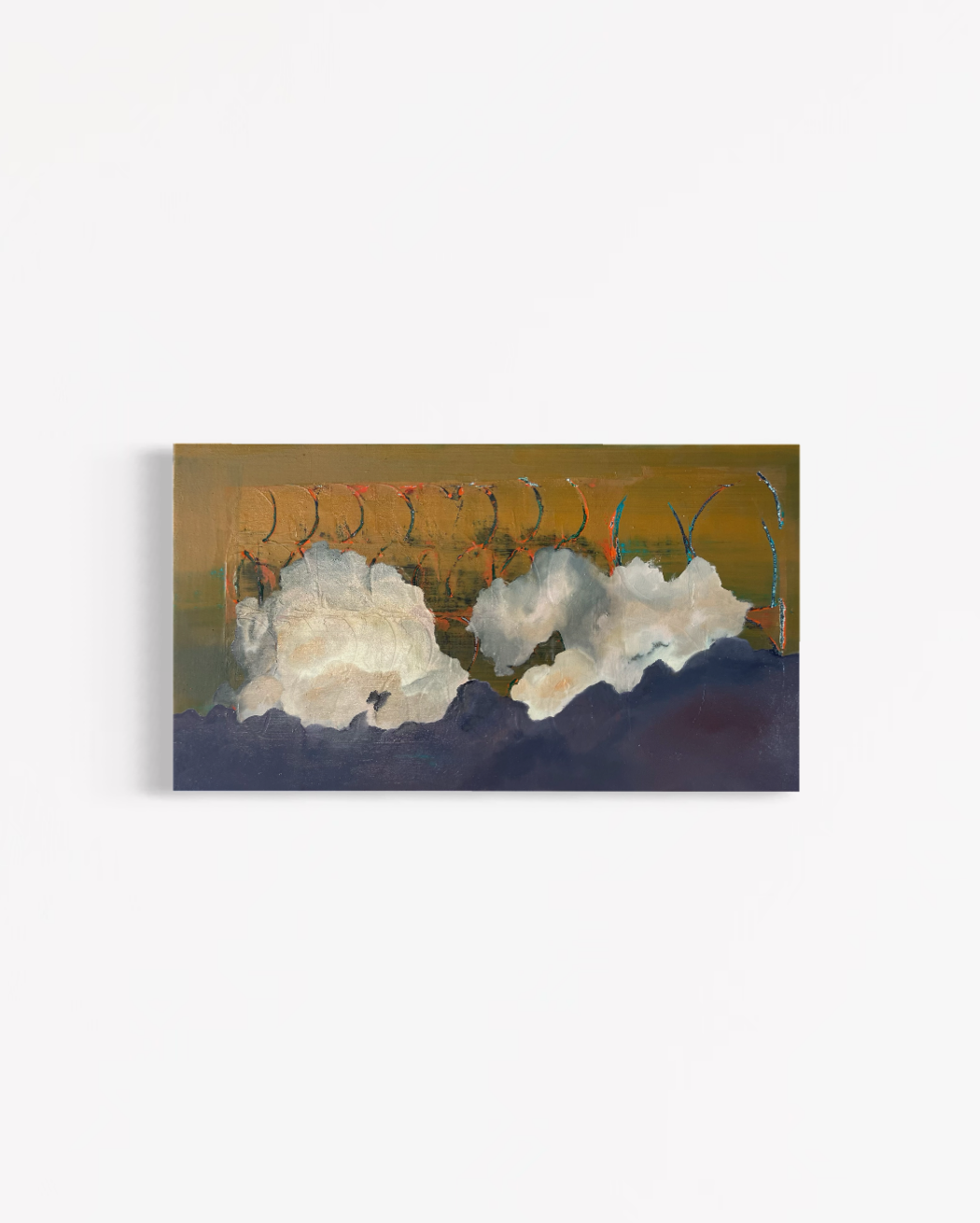 'Untitled' 15" x 27" Natural Pigment and oil on canvas 