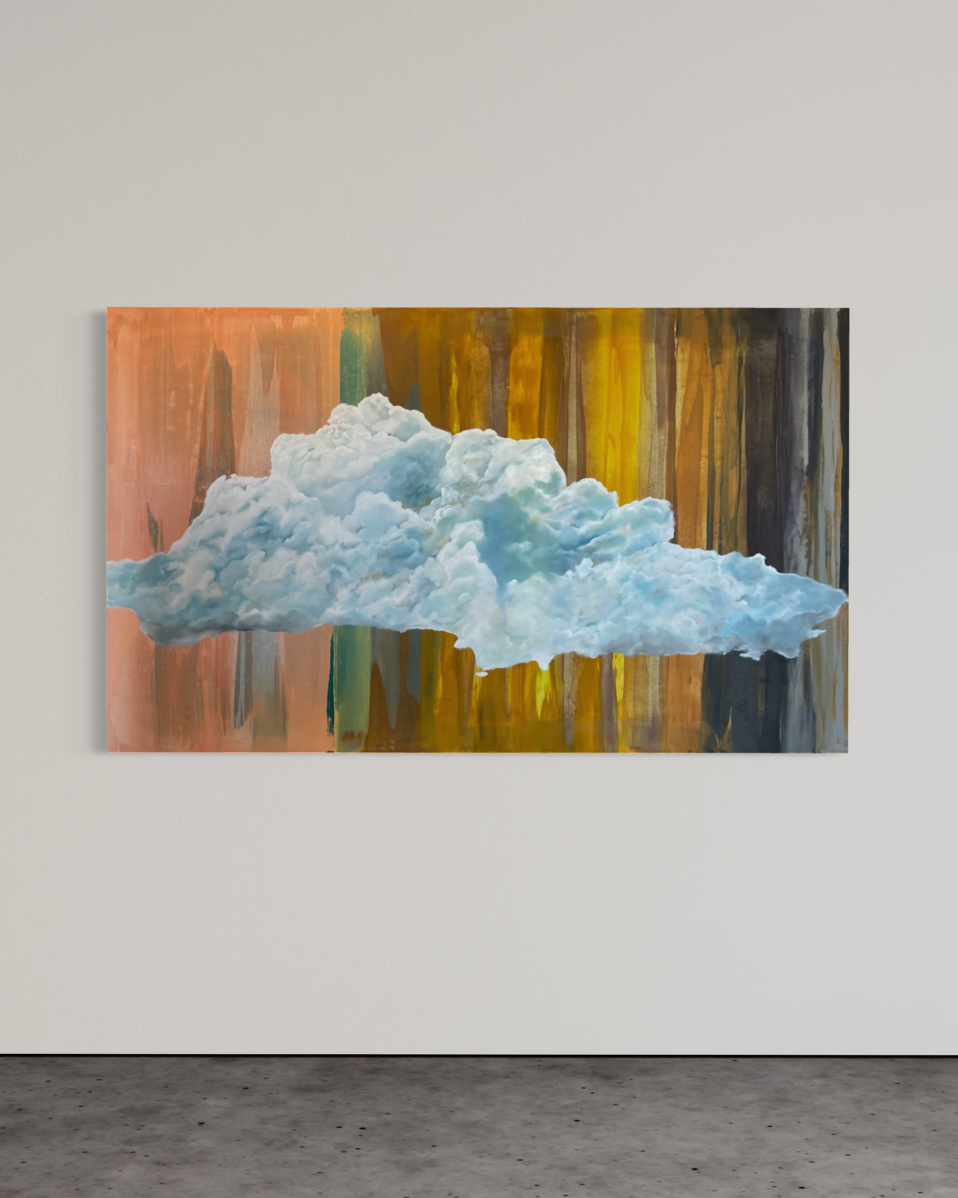 'Untitled'
Natural pigment and oil on canvas. 
Size 36" x 60"