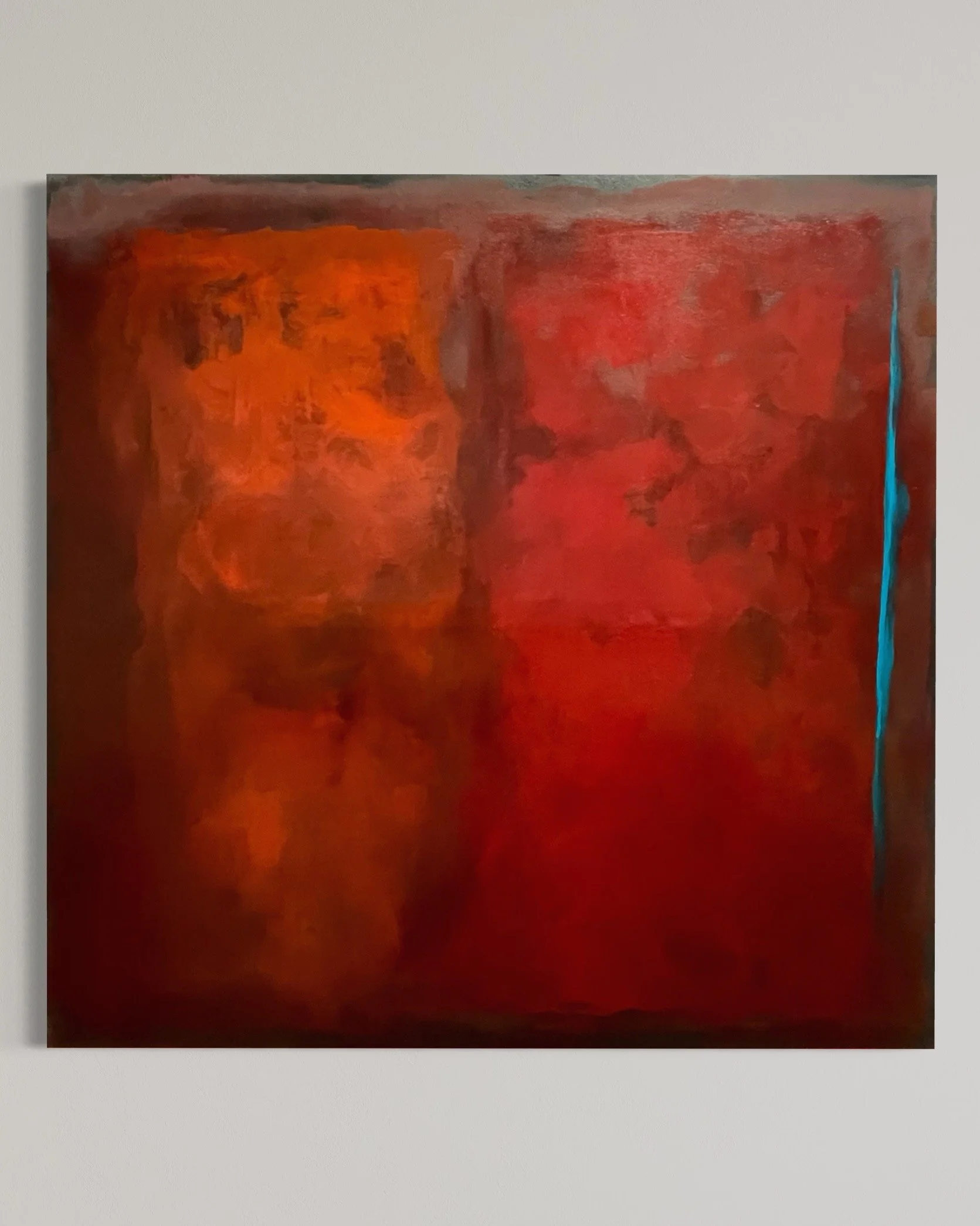 'Untitled' 60" x 60" Natural Pigment and oil on canvas 