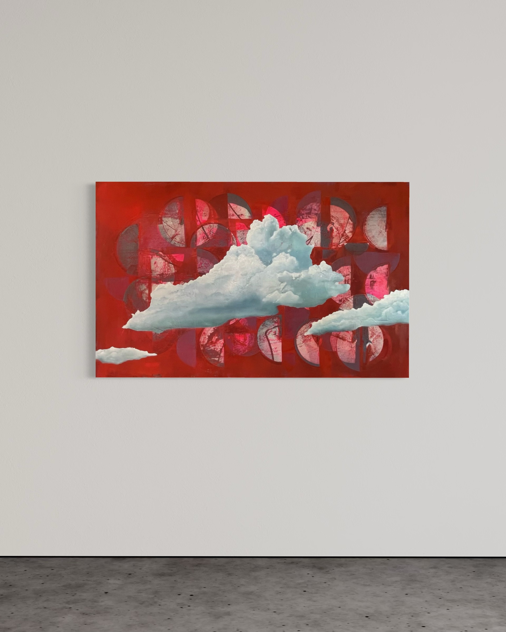 'Sky Mosaic' 30" x 48" Natural Pigment and oil on canvas 