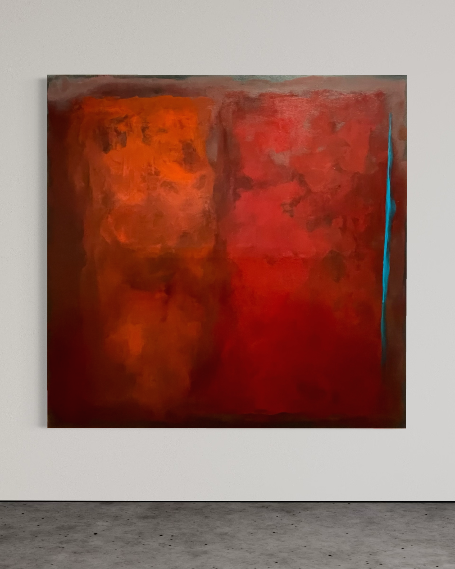 'Untitled' 60" x 60" Natural Pigment and oil on canvas 