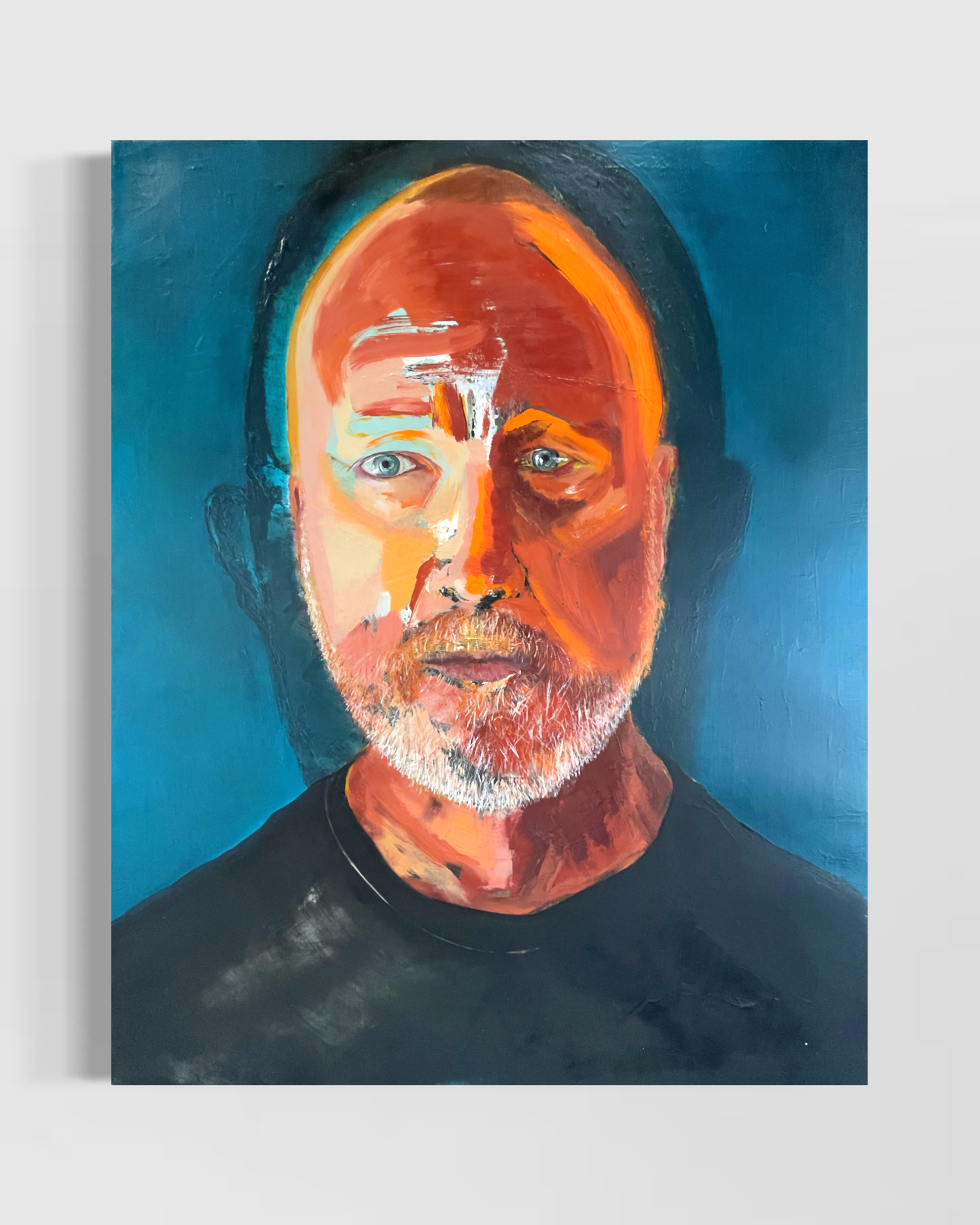 'PATRICK'  Portrait 30" x 24" Natural Pigment and oil on canvas