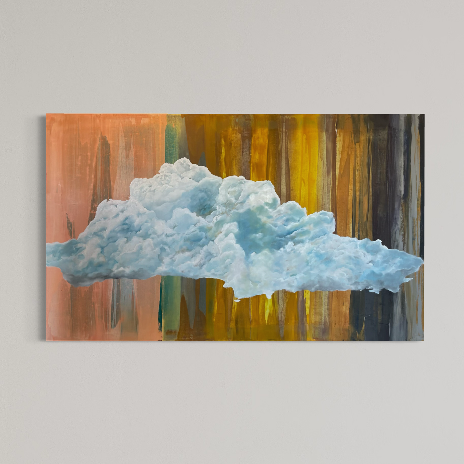 'Untitled'
Natural pigment and oil on canvas. 
Size 36" x 60"