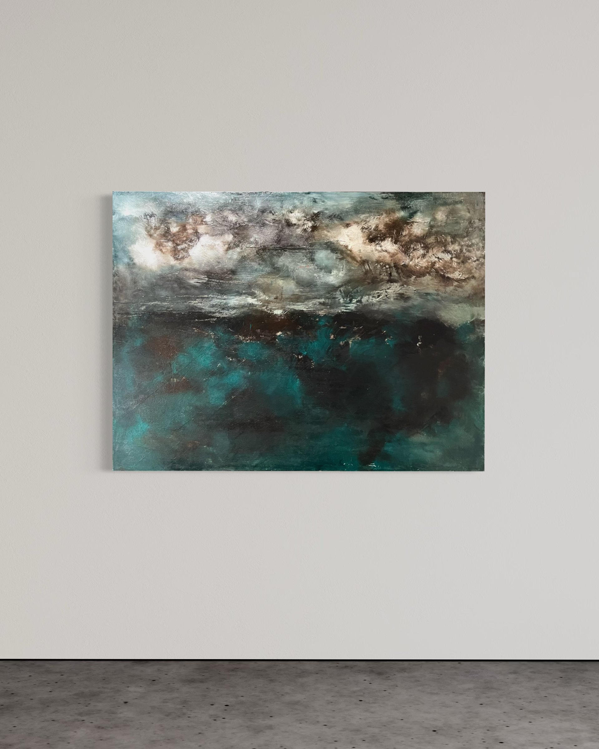 'Untitled'  36" x 48" Natural Pigment and oil on canvas SOLD 2023