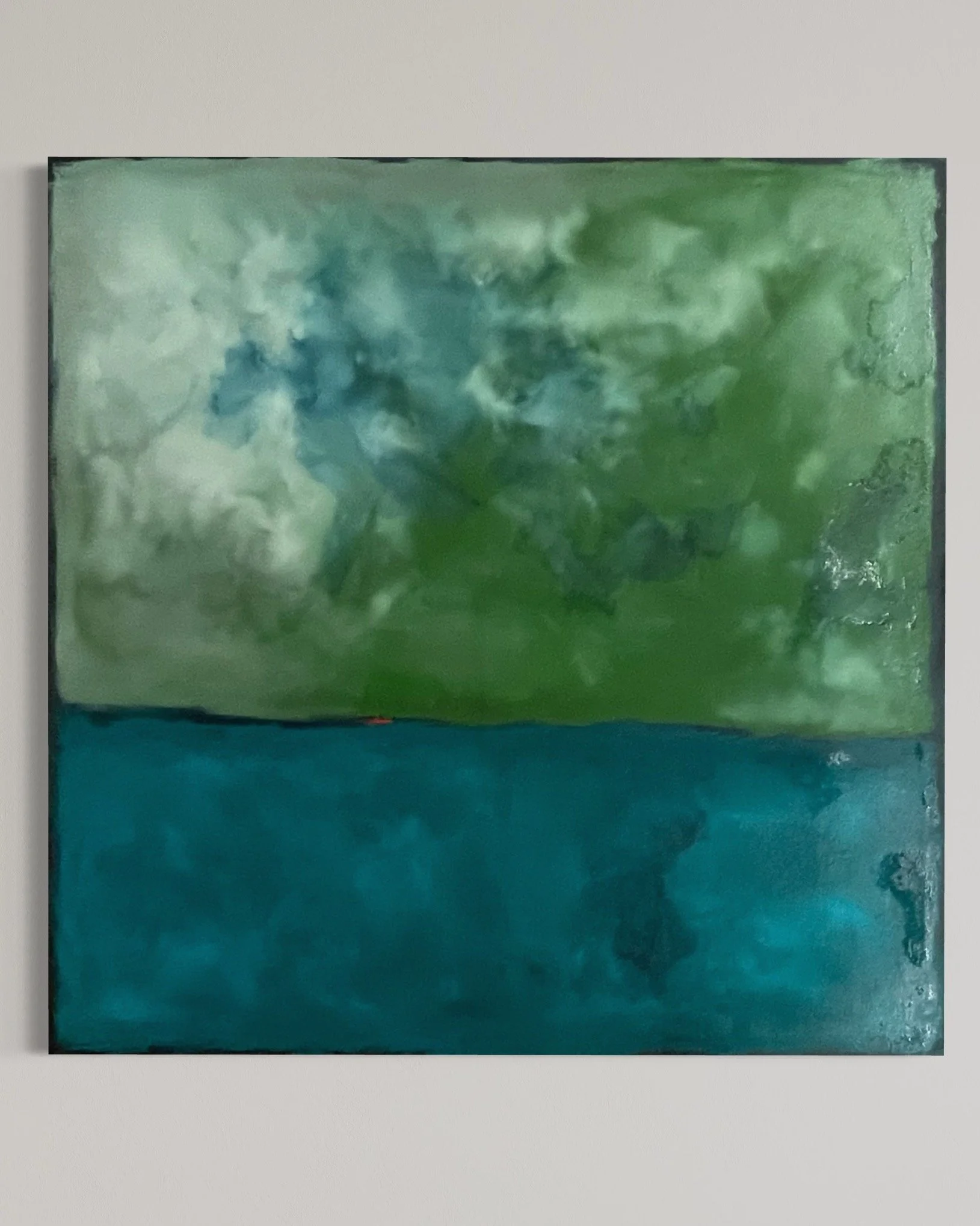 'Untitled' 60" x 60" Natural Pigment and oil on canvas 