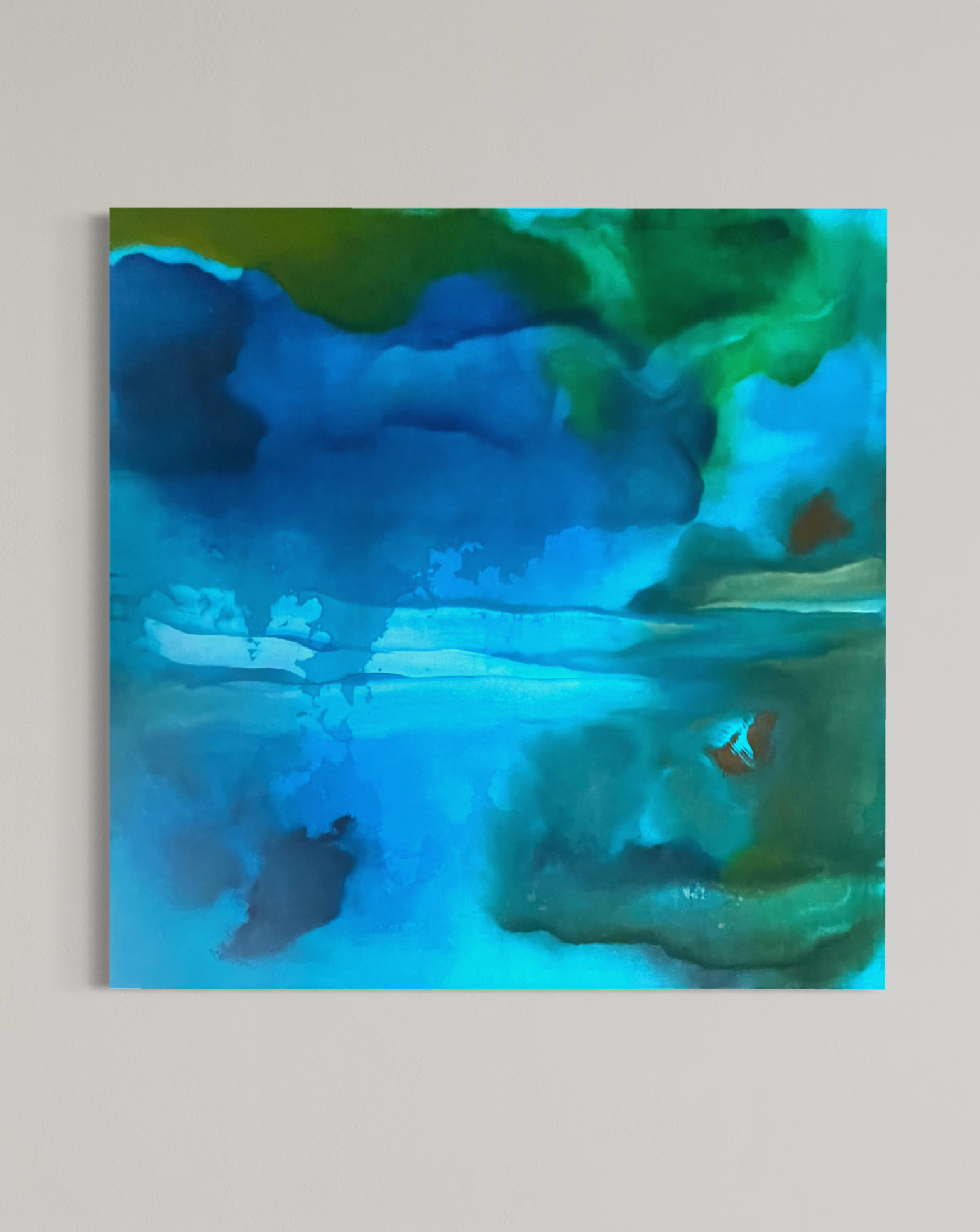 'Untitled'
Natural pigment and oil on canvas. 
Size 50" x 50"