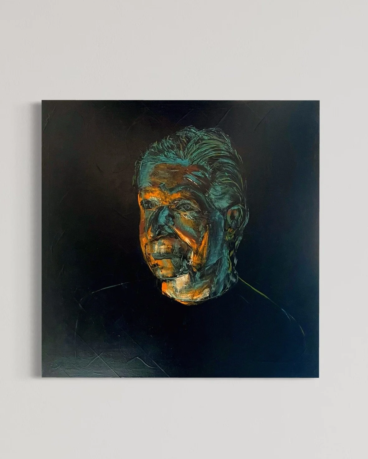 'WILLIAM' Portrait 36" x 36" Natural Pigment and oil on canvas 2025