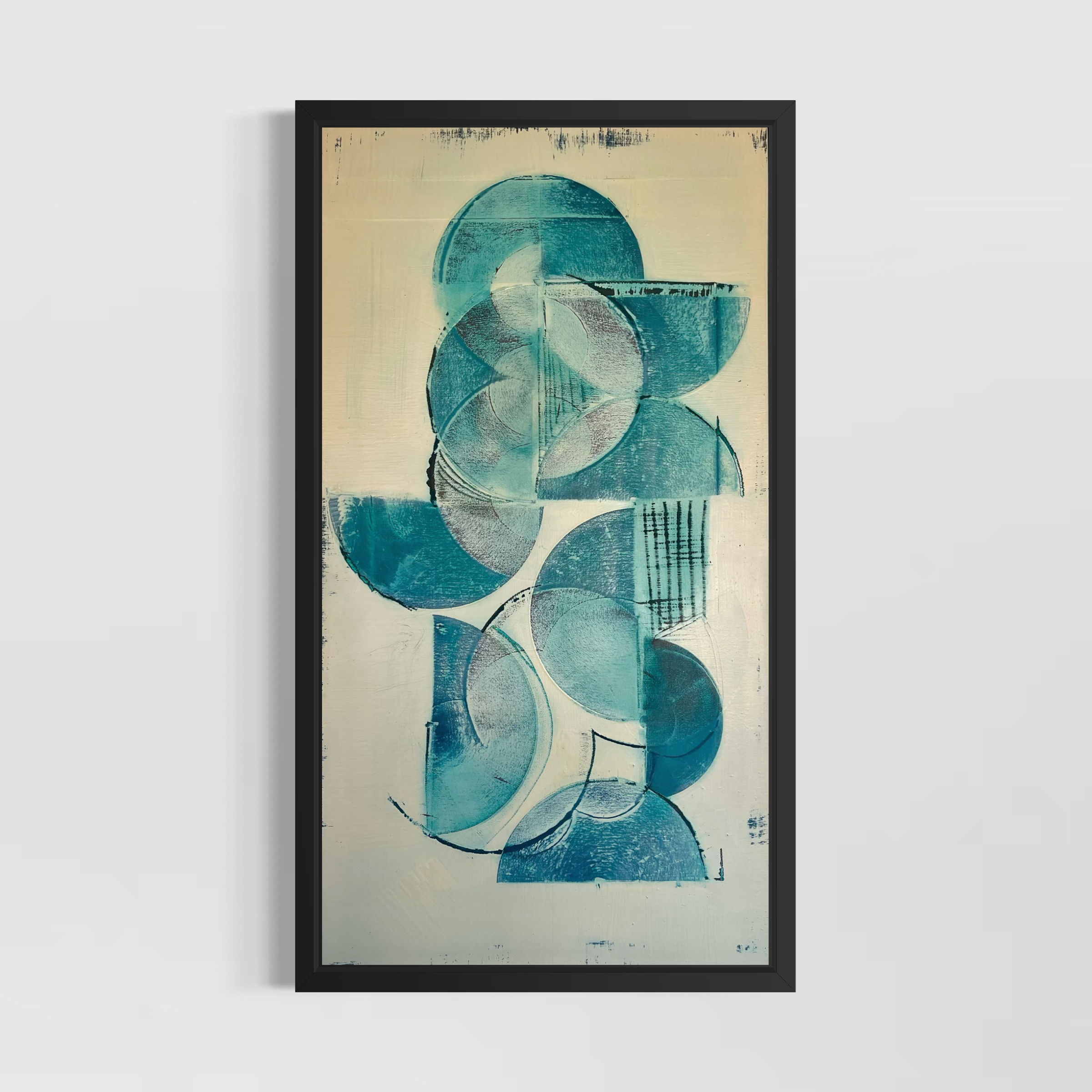 '45 RPM'
Natural pigment and oil on canvas. 
Size 30" x 16"
SOLD