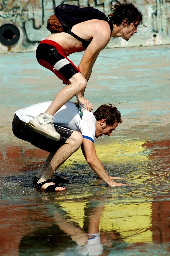 Two Concertgoers Dancing at McCarren Park Pool