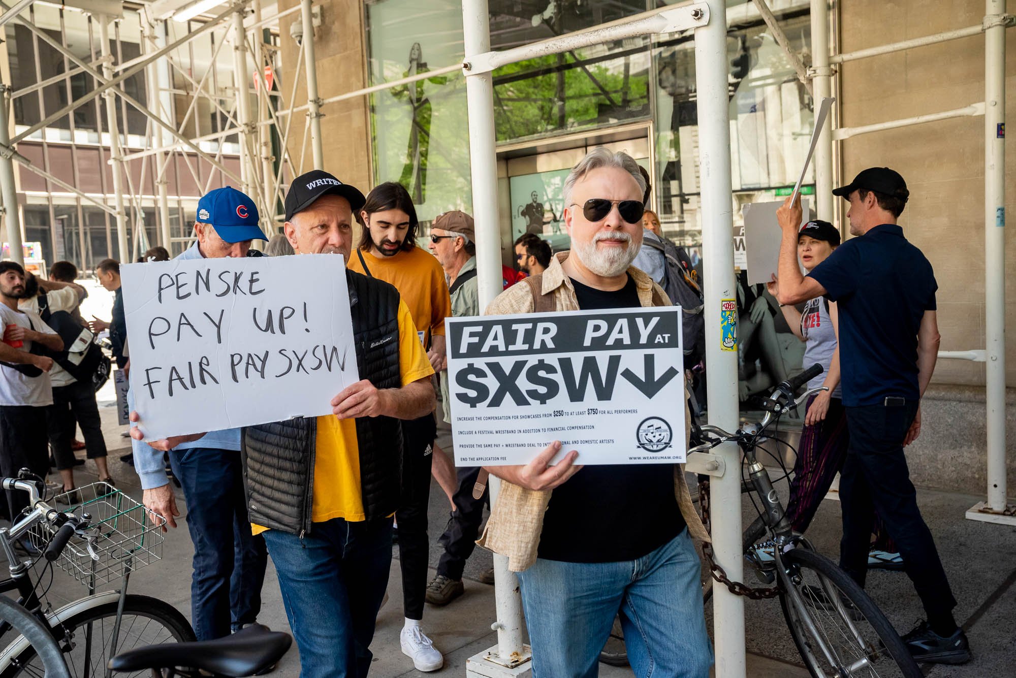 During Fair Pay at SXSW Rally