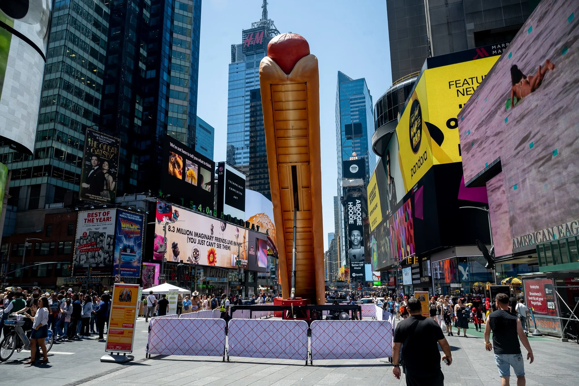 "Hot Dog in the City" just before noon on Wednesday, May 22, 2024.