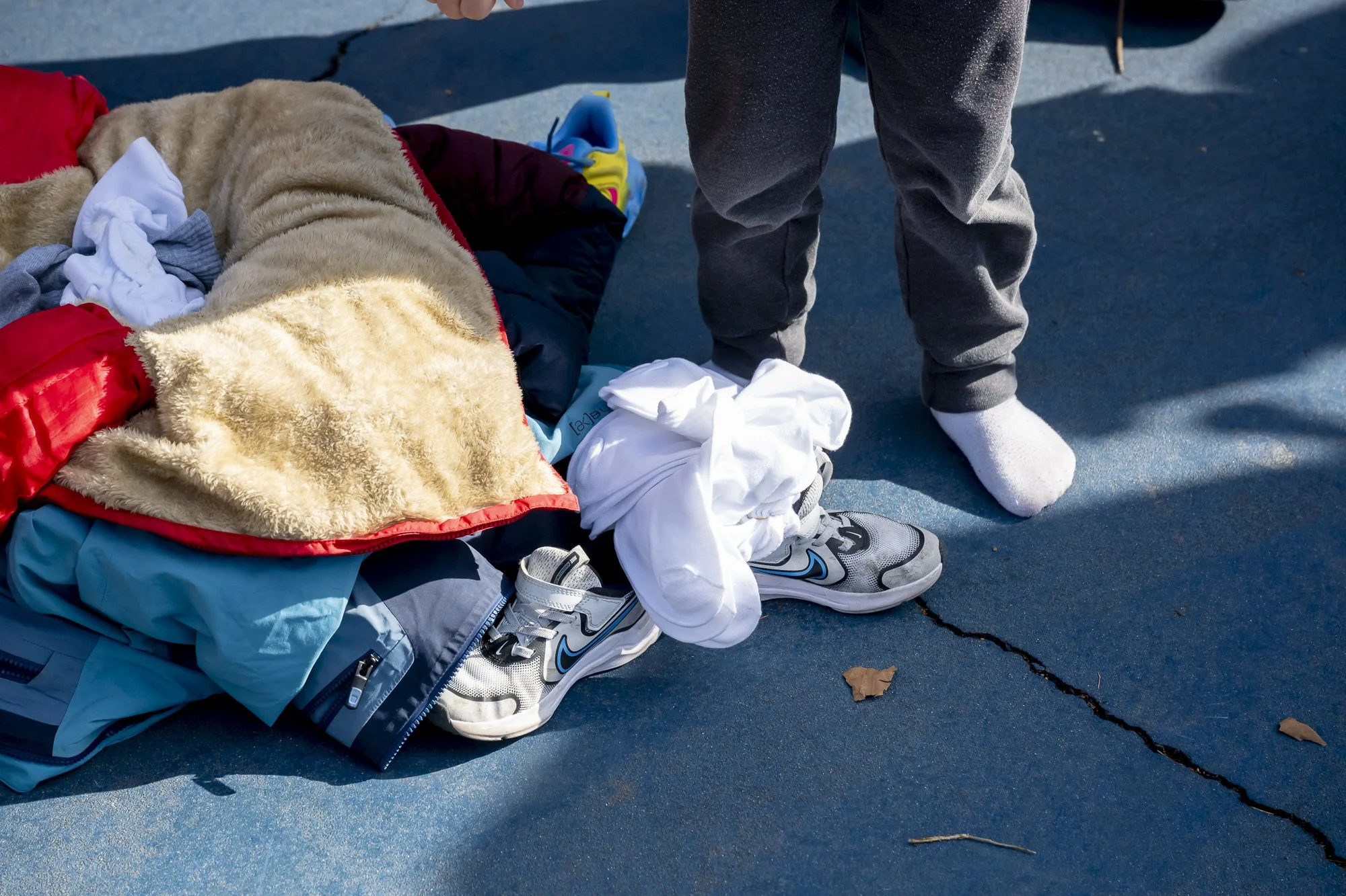 The winner shoved his prize in his shoe