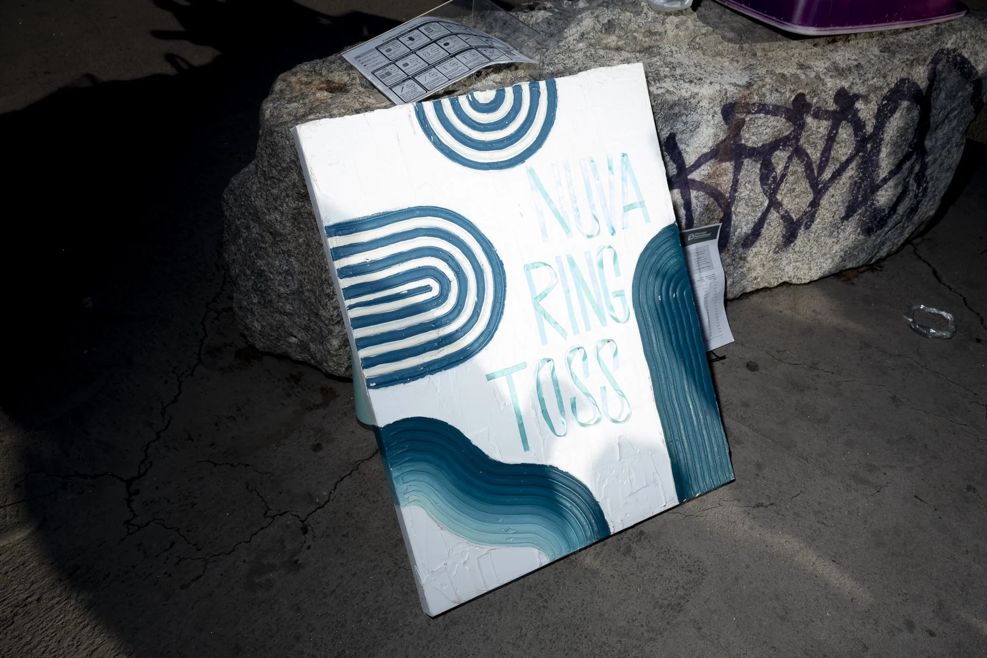 Nuva-Ring toss, one of the games at checkpoint #2 at Berry Park