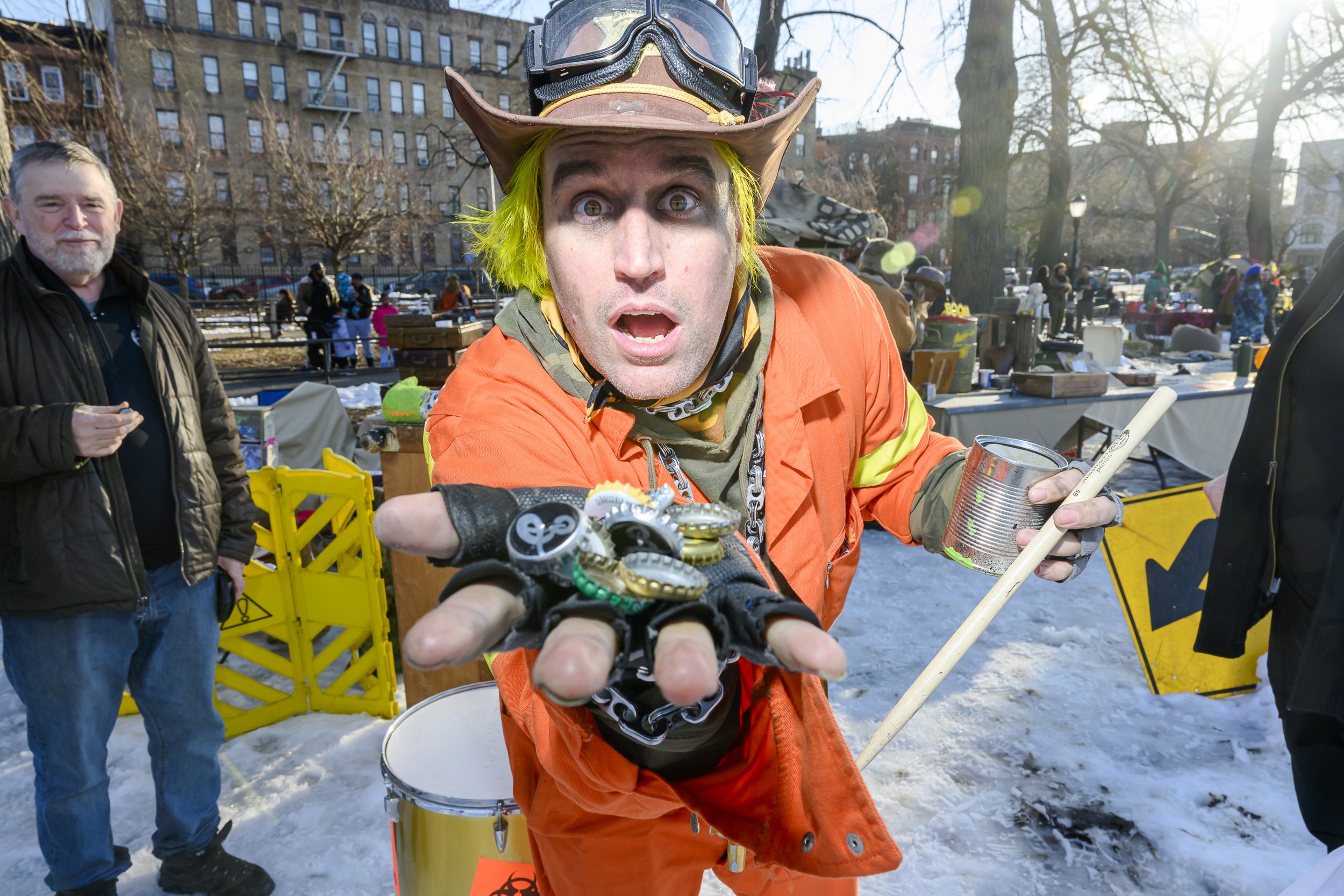 A member of a team called Ghoulash during Competitive Winter Picnicking on Saturday, February 28, 2026