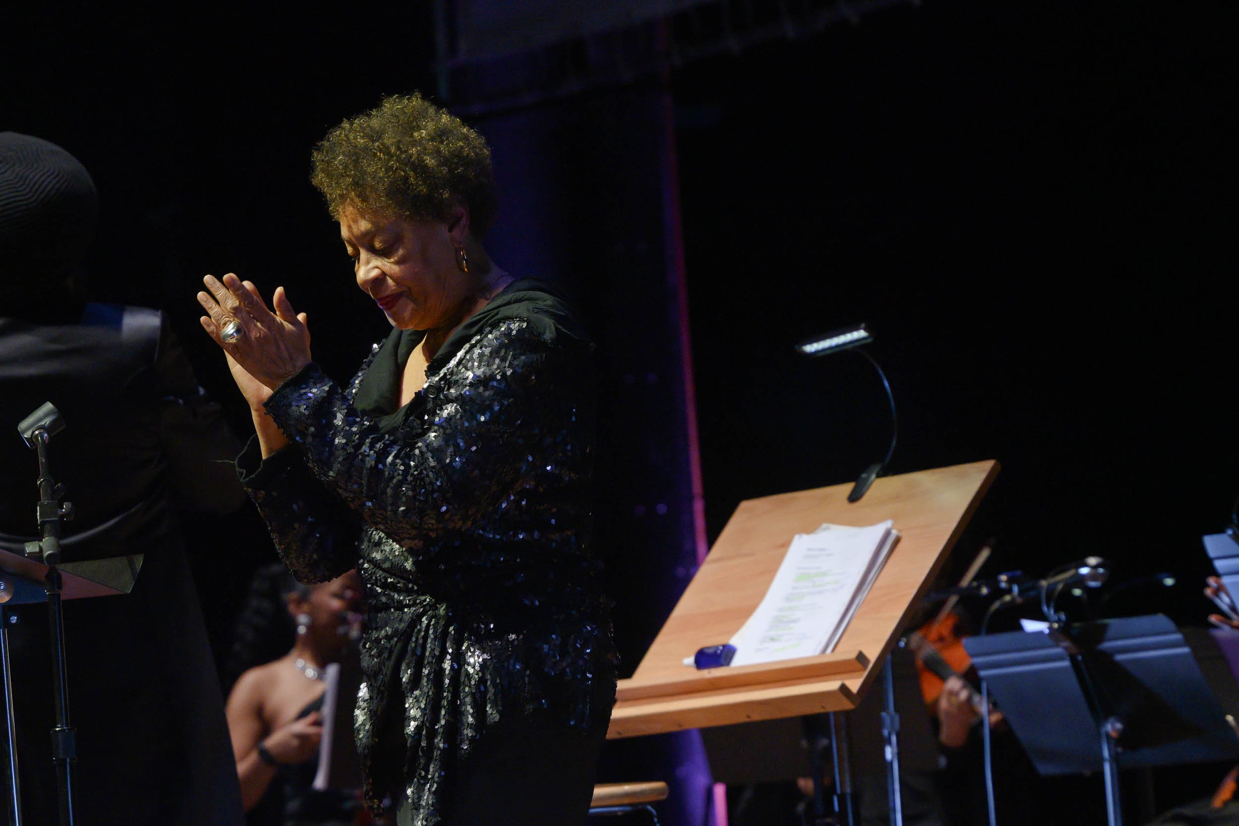 Carrie Mae Weems during Contested Sites of Memory at Alice Tully Hall