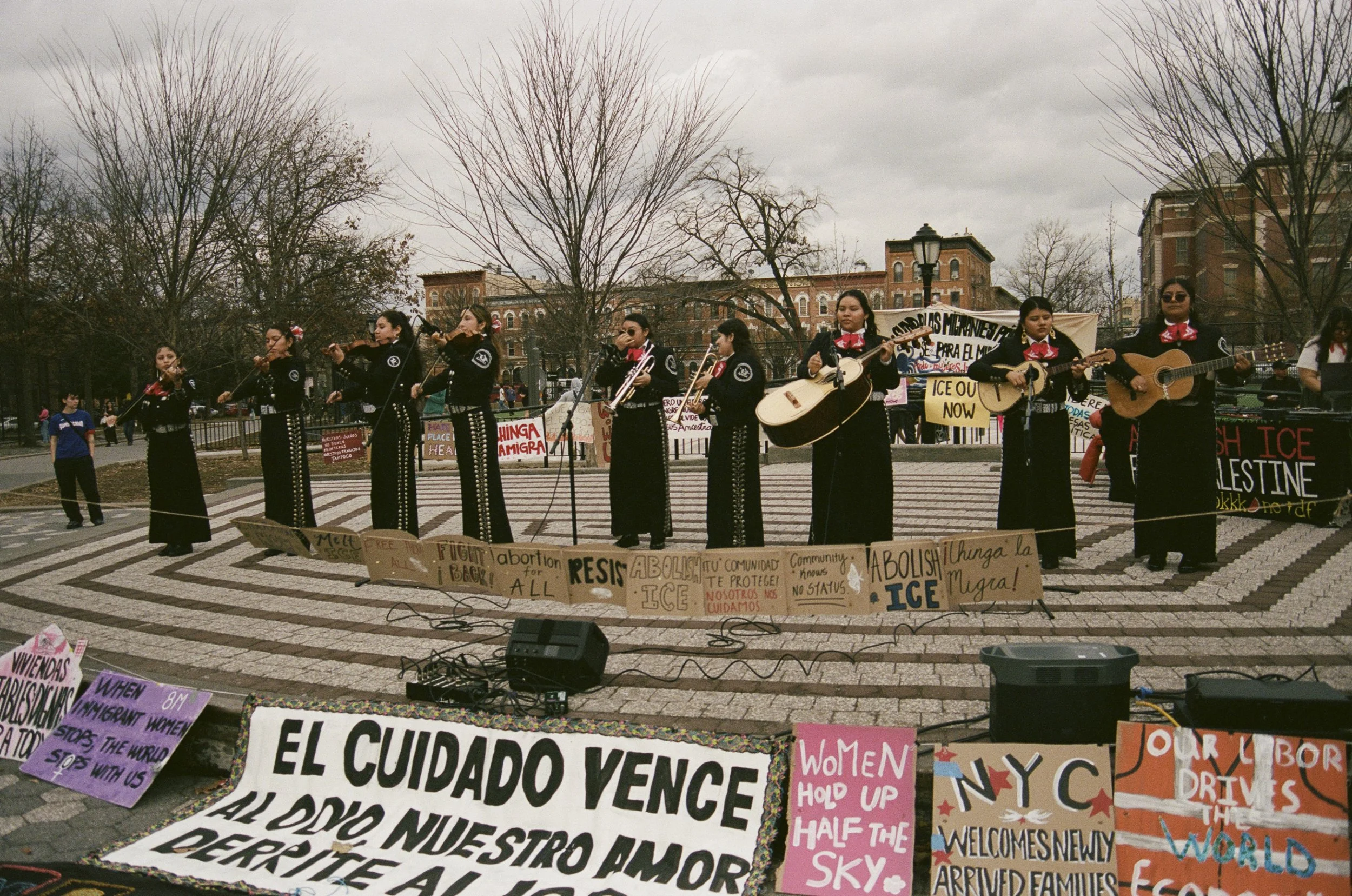 Mariachi Nuevo Amanecer during 2026 Women's Strike NYC Fest