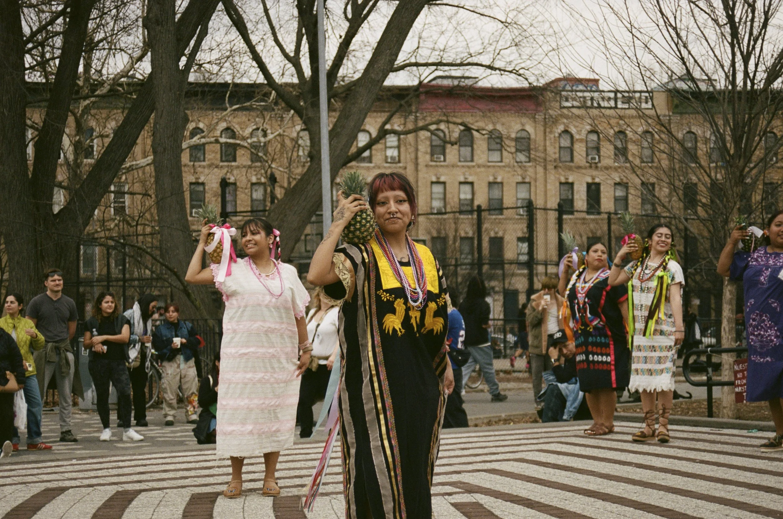 Atl Tlachinolli during 2026 Women's Strike NYC Fest 