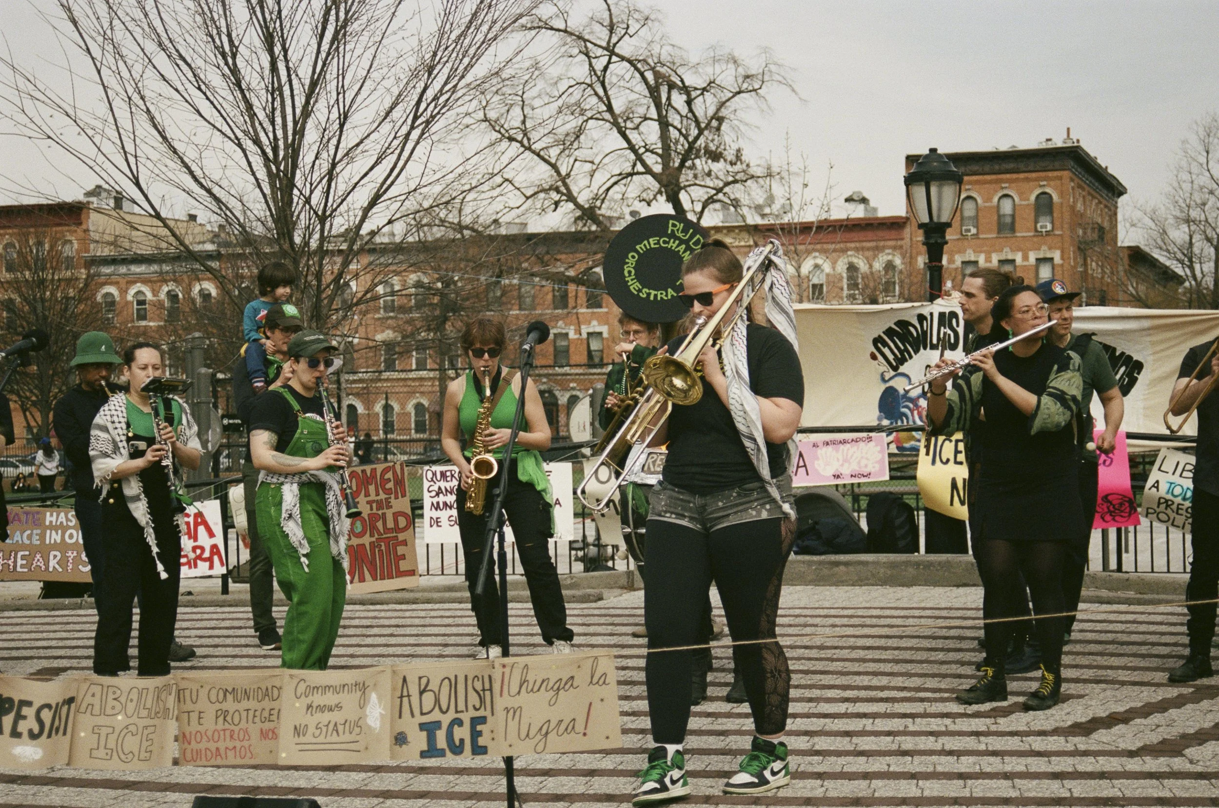 Rude Mechanical Orchestra during 2026 Women's Strike NYC Fest 