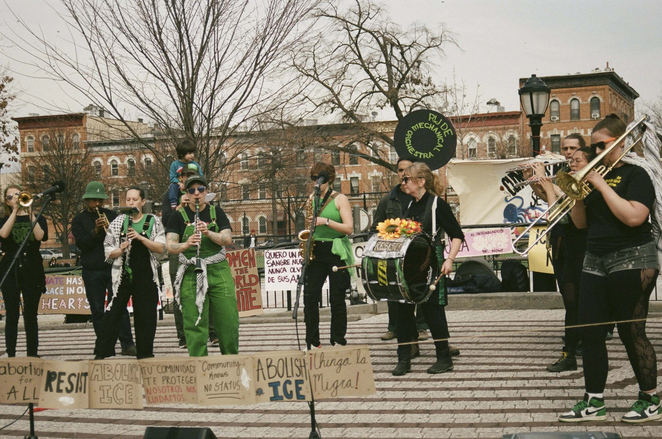 Rude Mechanical Orchestra during 2026 Women's Strike NYC Fest 