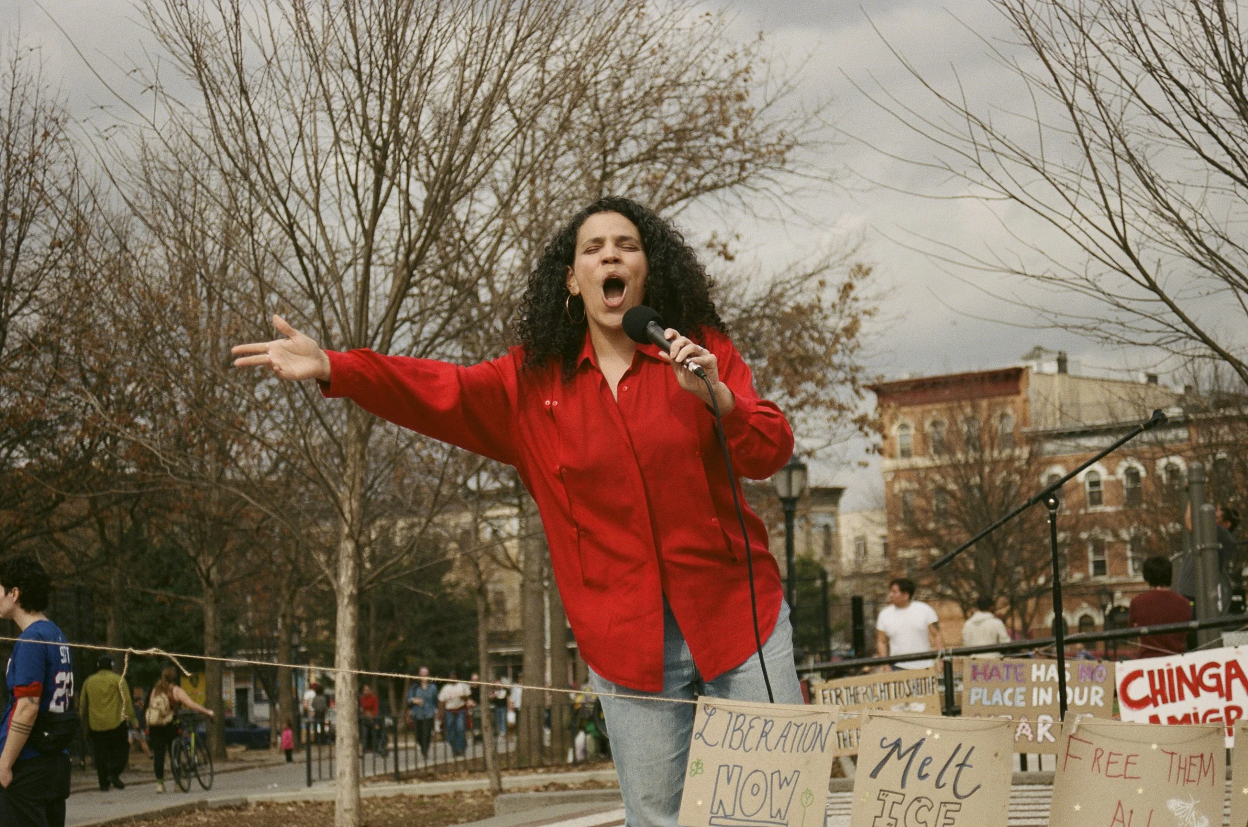 Xenia Rubinos during 2026 Women's Strike NYC Fest 