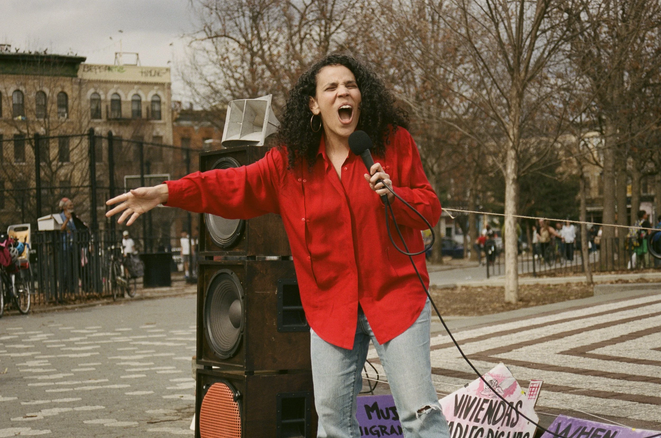 Xenia Rubinos during 2026 Women's Strike NYC Fest 